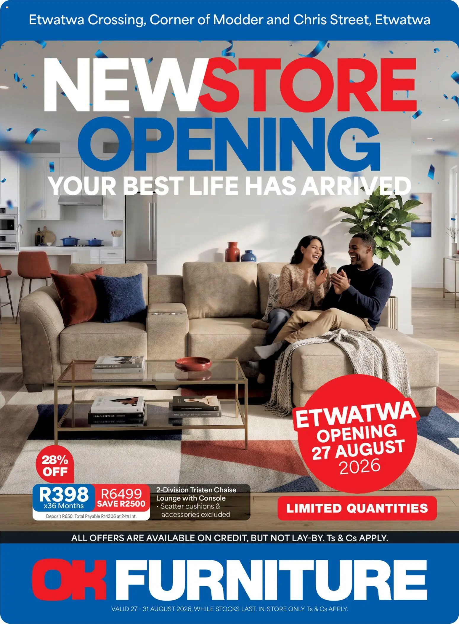 New OK Furniture catalogue – valid from 27/08/2026 | Page: 1 | Products: Chaise