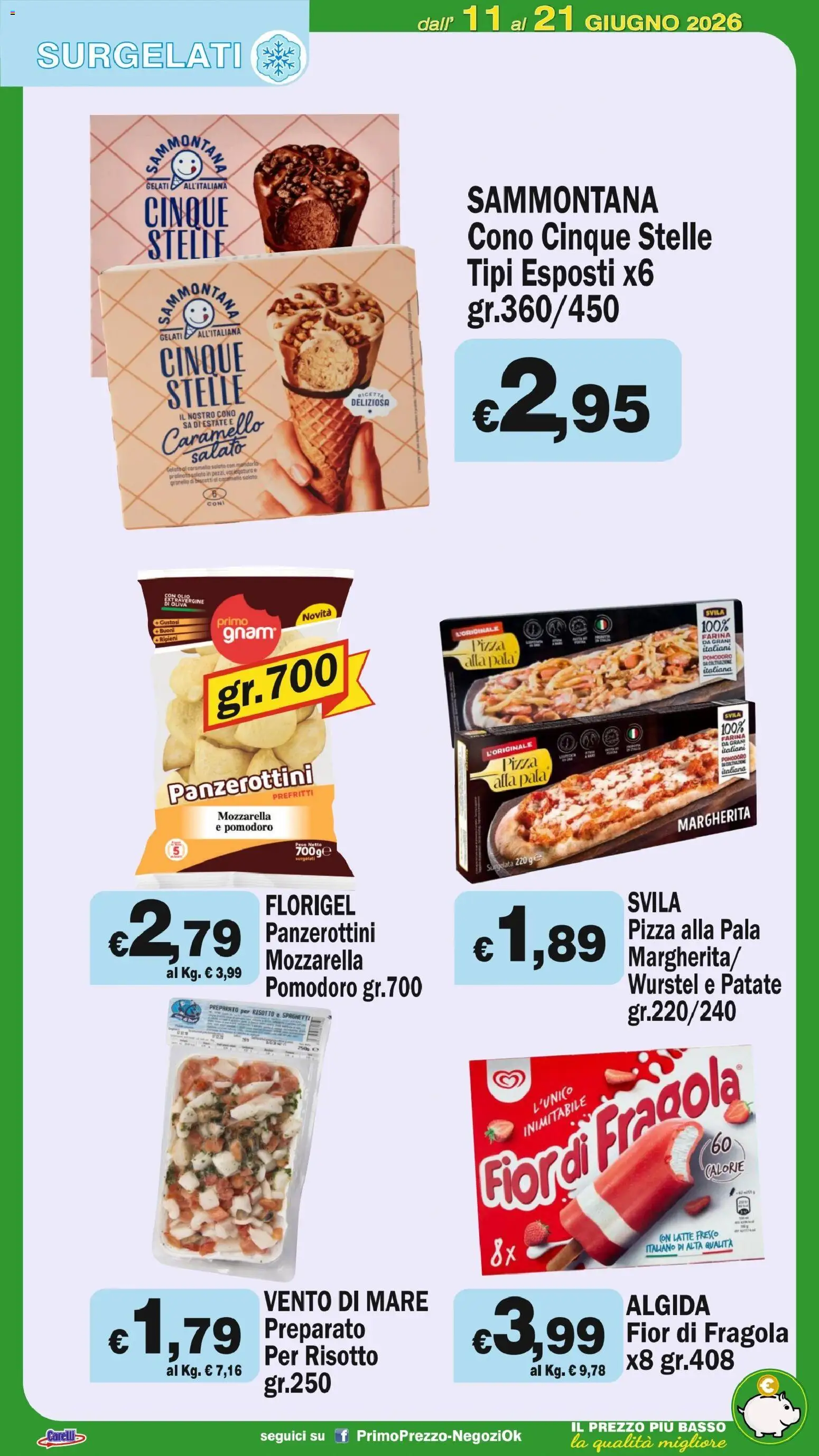 Volantino Primo Prezzo del 11.06.2026 | Pagina: 36 | Prodotti: Biscotti, Patate, Pomodoro, Farina