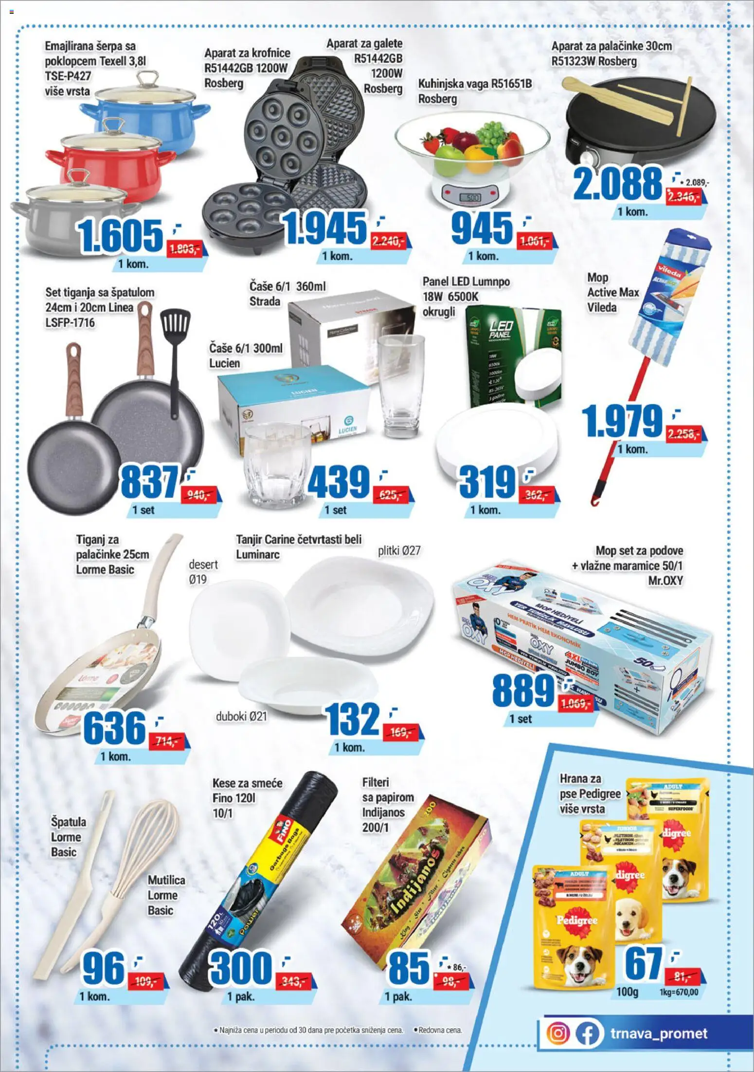 Trnava Promet katalog - važi od 27.08.2026 | Strana: 17 | Proizvode: Maramice, Desert, Vlažne maramice, Palačinke