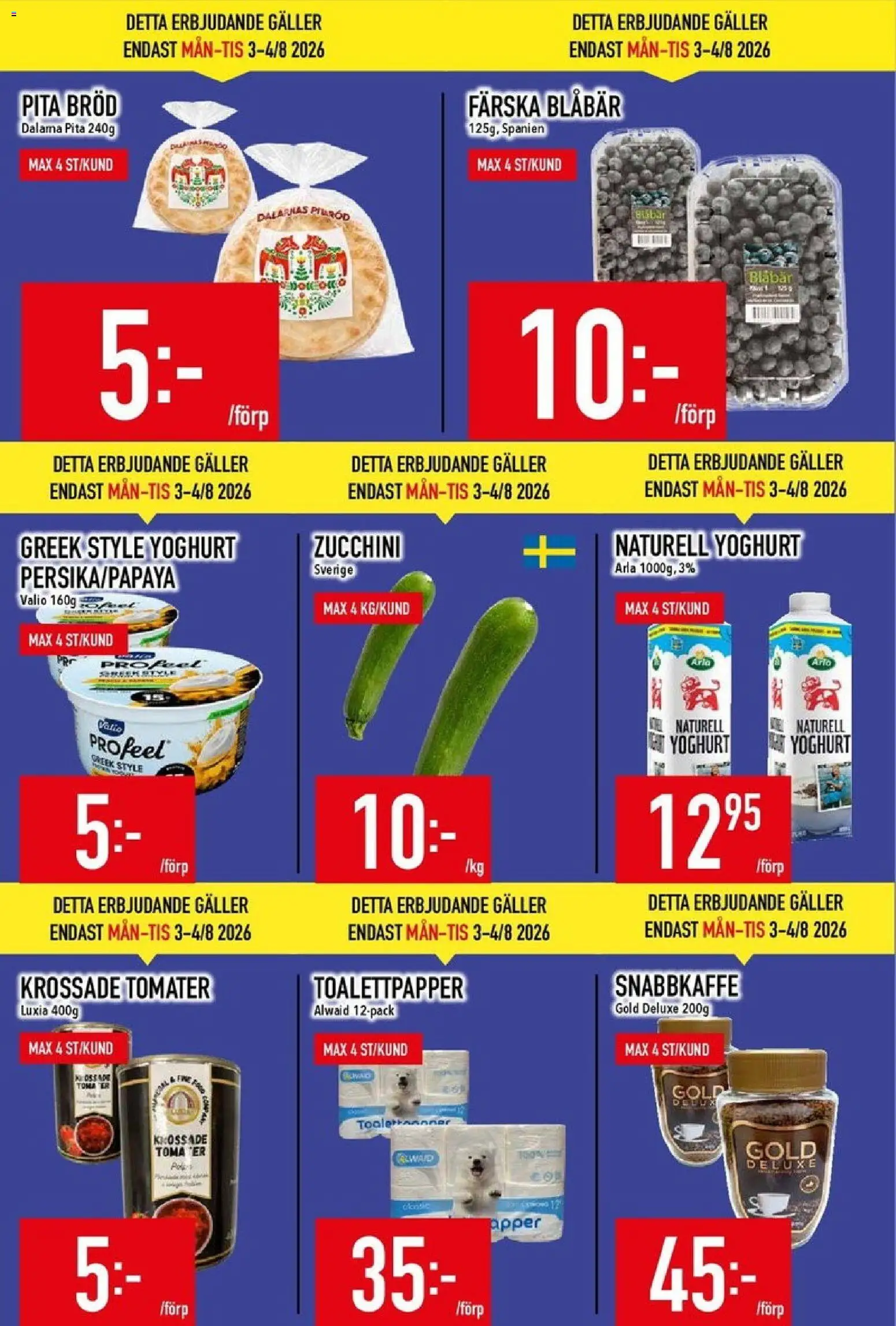 Matdax reklamblad aktuell från 03/08/2026 | Sida: 2