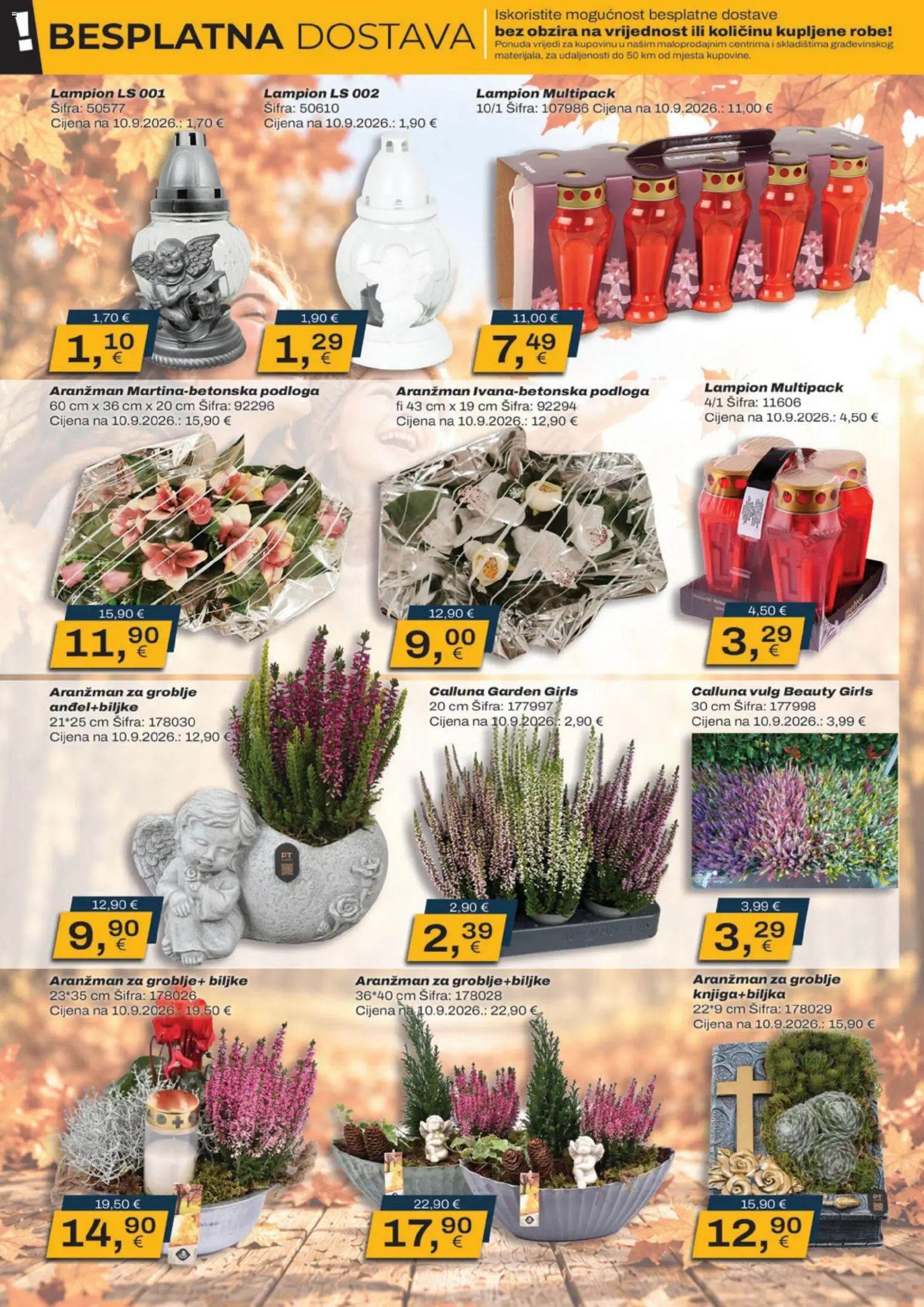 Vinkoprom katalog | vrijedi od 01.10.2026 | Stranica: 6 | Proizvodi: Podloga, Lampion
