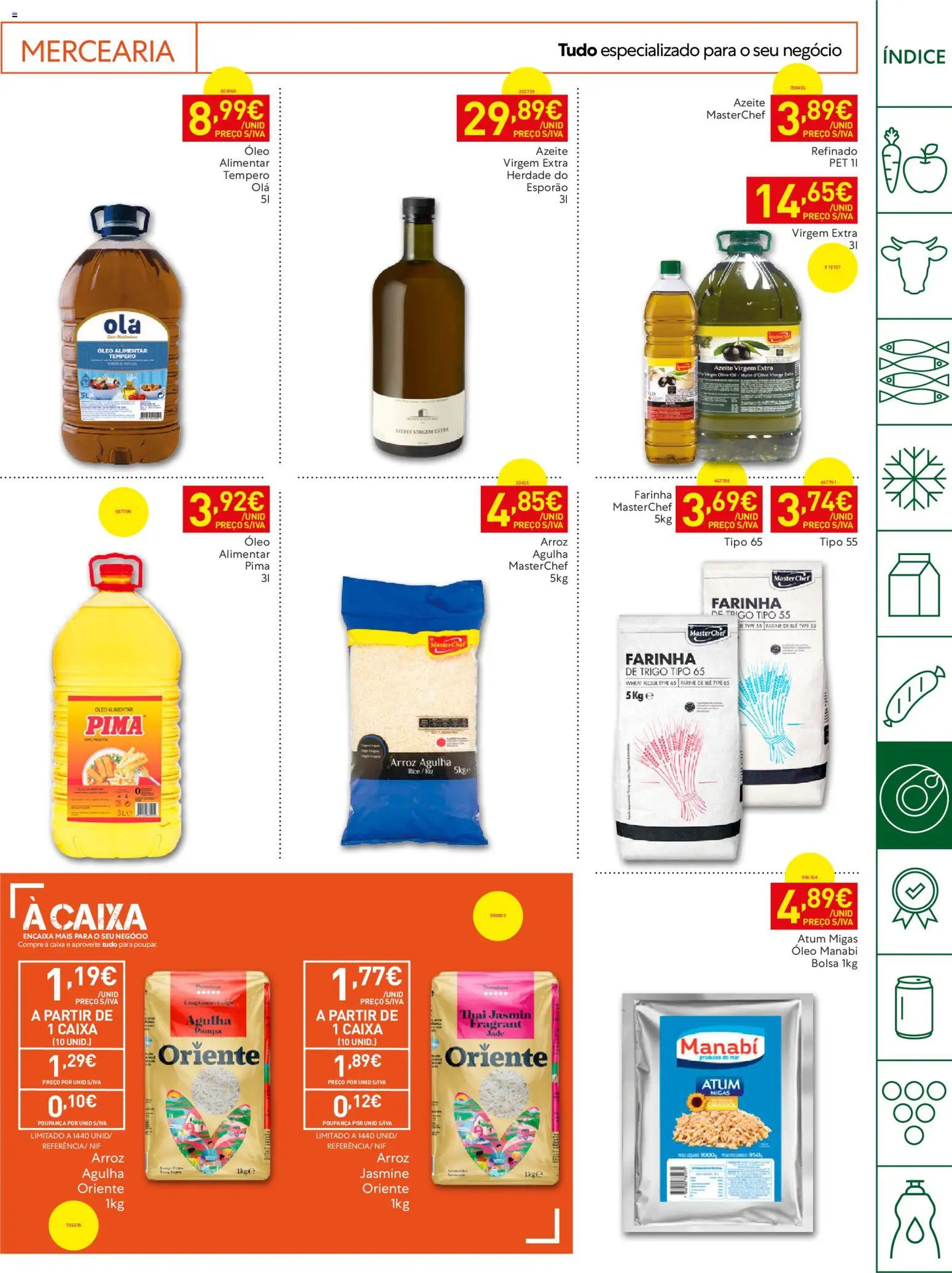 Recheio Horeca Madeira │ válido de 14/07/2026 | Página: 15 | Produtos: Azeite, Farinha de trigo, Óleo, Arroz