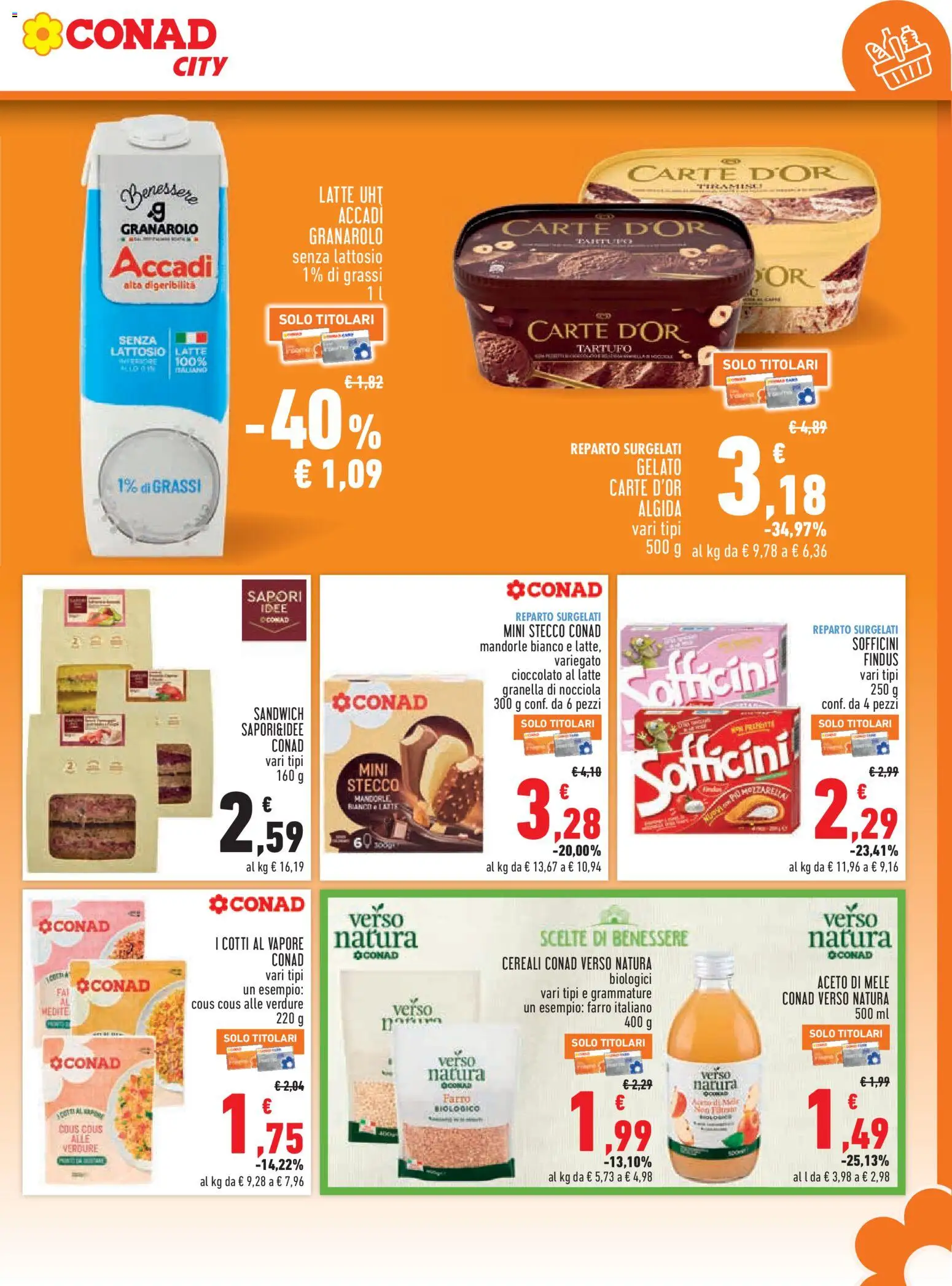 Volantino Conad del 04.06.2026 | Pagina: 11 | Prodotti: Tartufo, Mele, Gelato, Mandorle