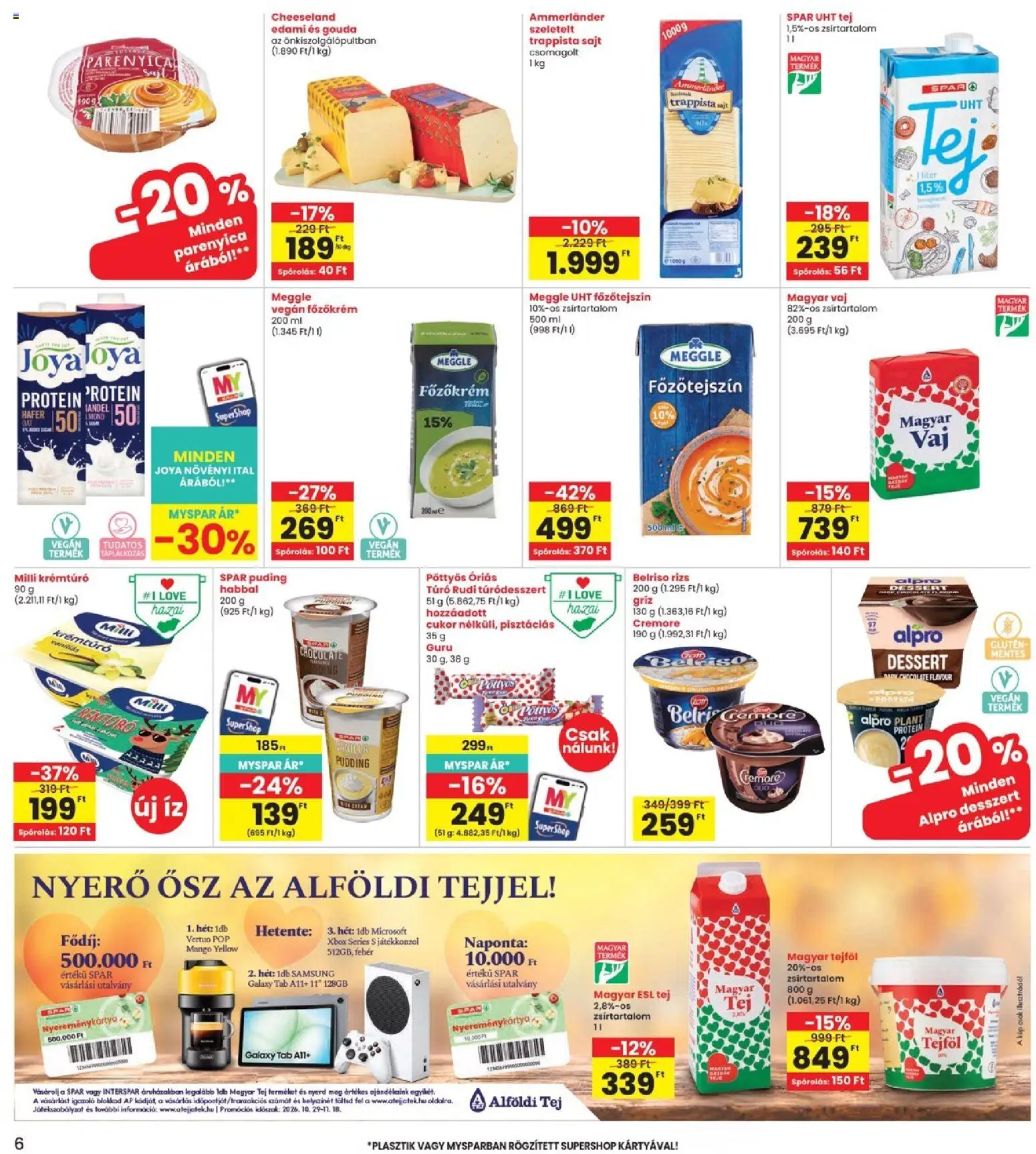 Interspar akciós ujság - amely érvényes a következő dátumtól: 2026.10.29. | Oldal: 6