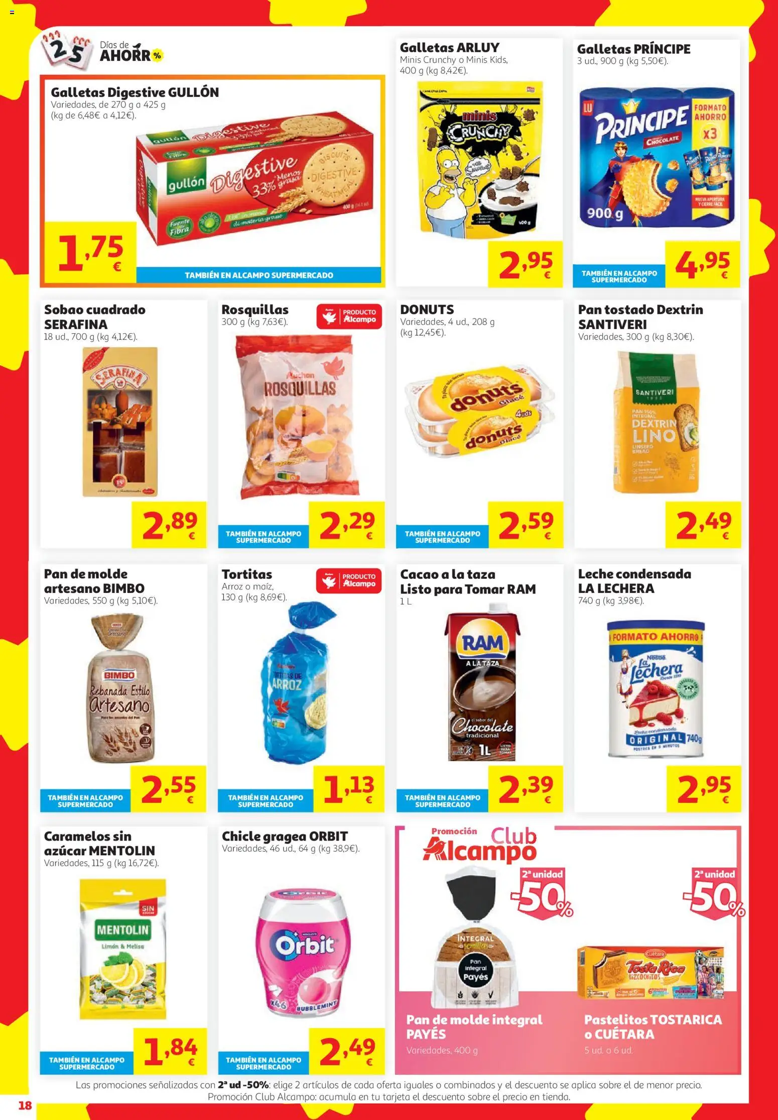 Alcampo HG Ferrol │ válido desde el 08/10/2026 | Página: 18 | Productos: Chocolate, Limón, Azúcar, Cacao