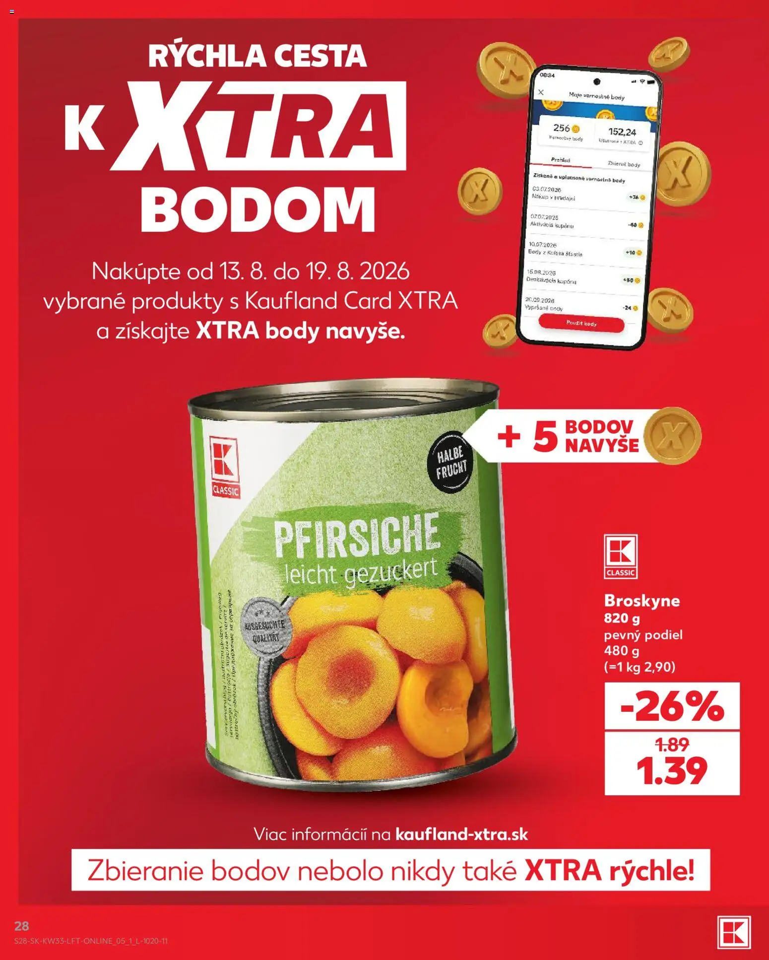 Nové Kaufland akcie – leták je platný od 13.08.2026 | Strana: 28