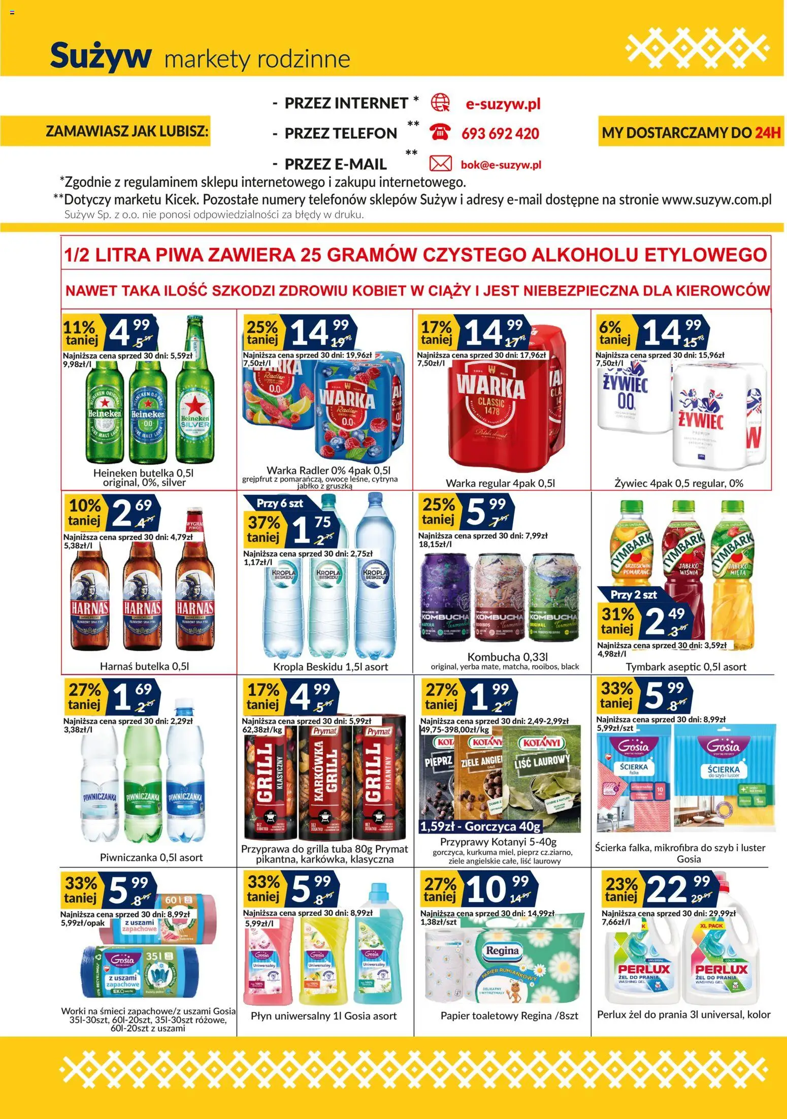 Sużyw gazetka od 17.08.2026 | Strona: 4 | Produkty: Kurkuma, Tymbark, Radler, Grejpfrut