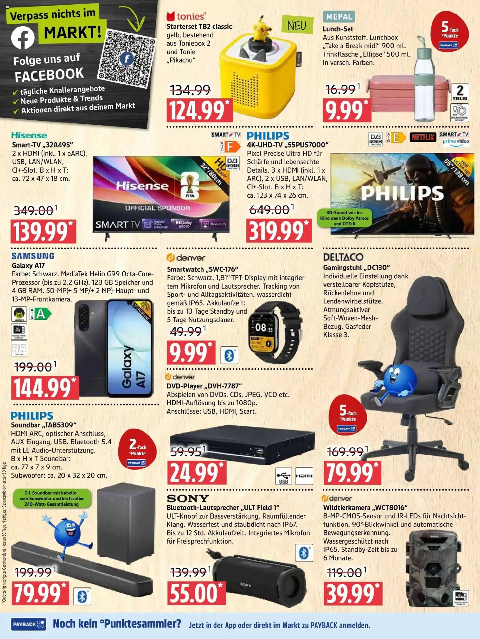 Marktkauf Prospekt Prenzlau (ab 17.08.2026) » Angebote online | Seite: 10 | Produkte: Philips, Smartwatch, Smart TV, TV