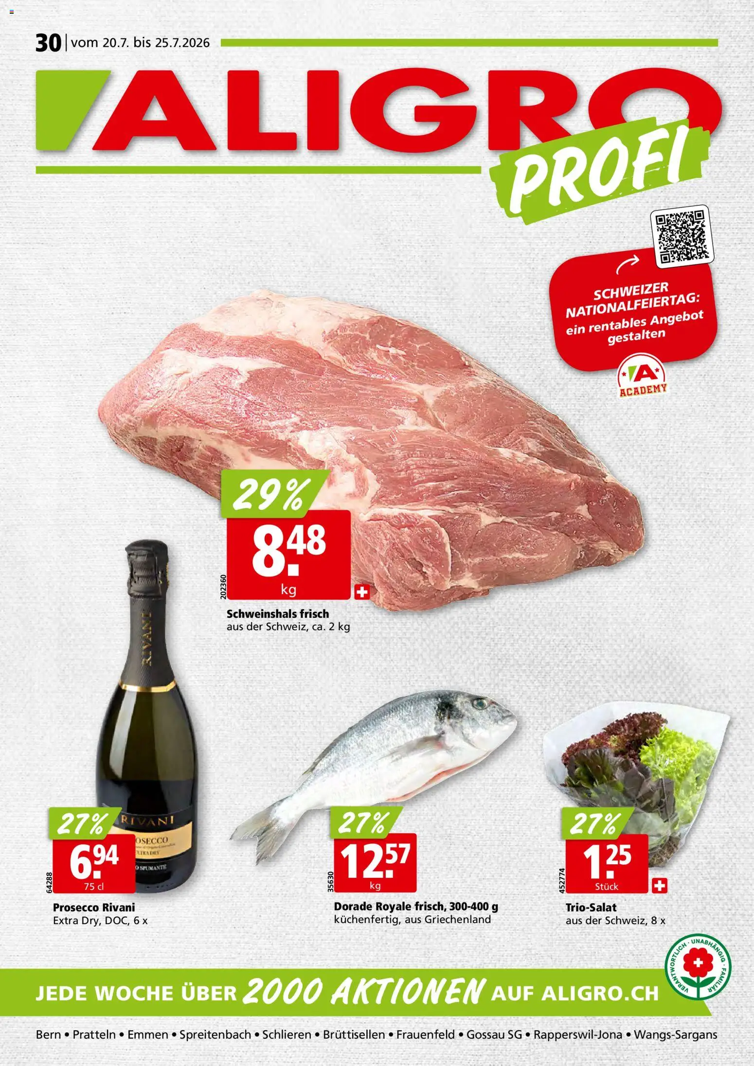 Aligro aktionen – gültig ab 20.07.2026 | Seite: 1 | Produkte: Prosecco