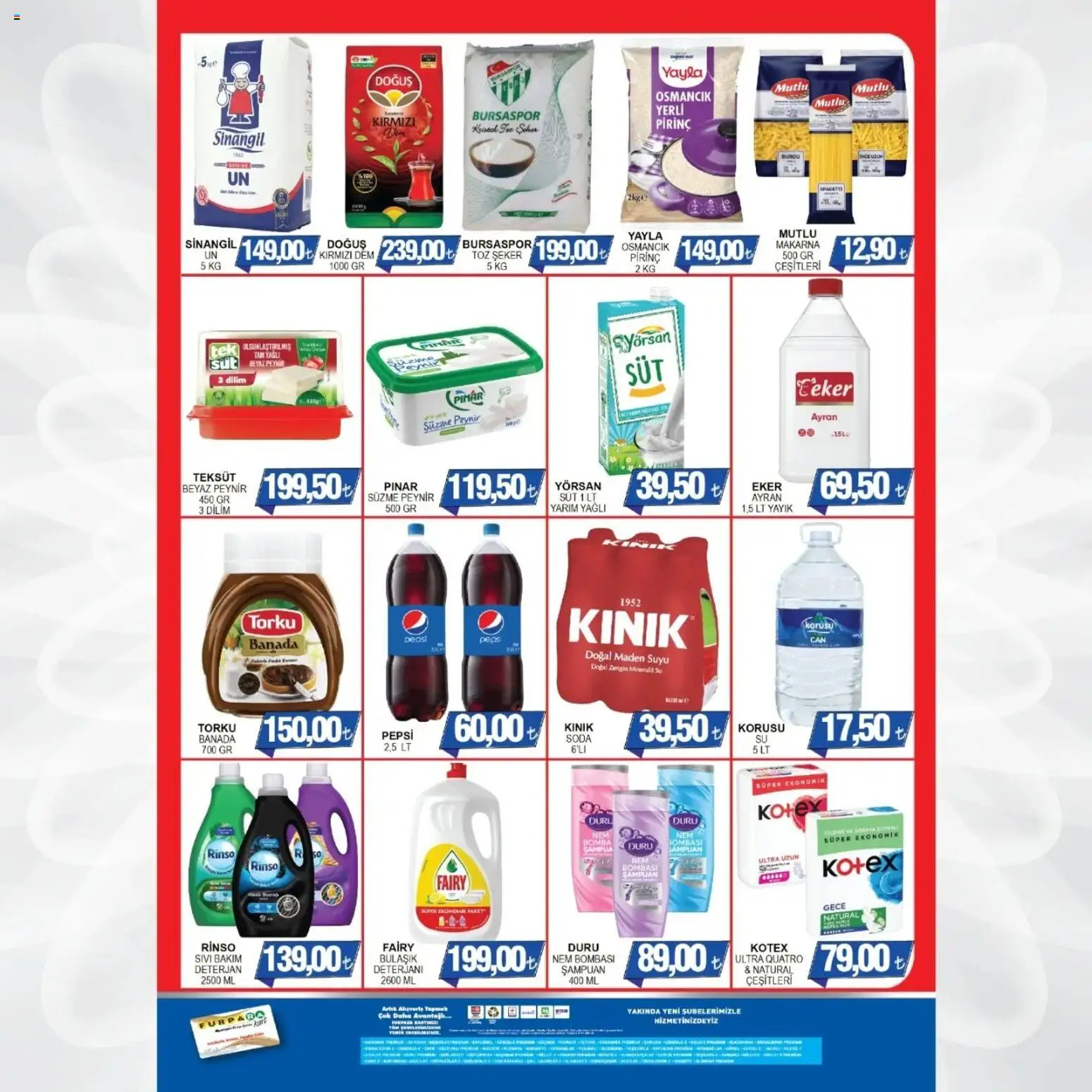 Furpa - Katalog Muhteşem Fiyatlar - 15.05.2026 tarihinden itibaren geçerlidir | Sayfa: 2 | Ürünler: Süt, Şeker, Makarna, Süzme peynir