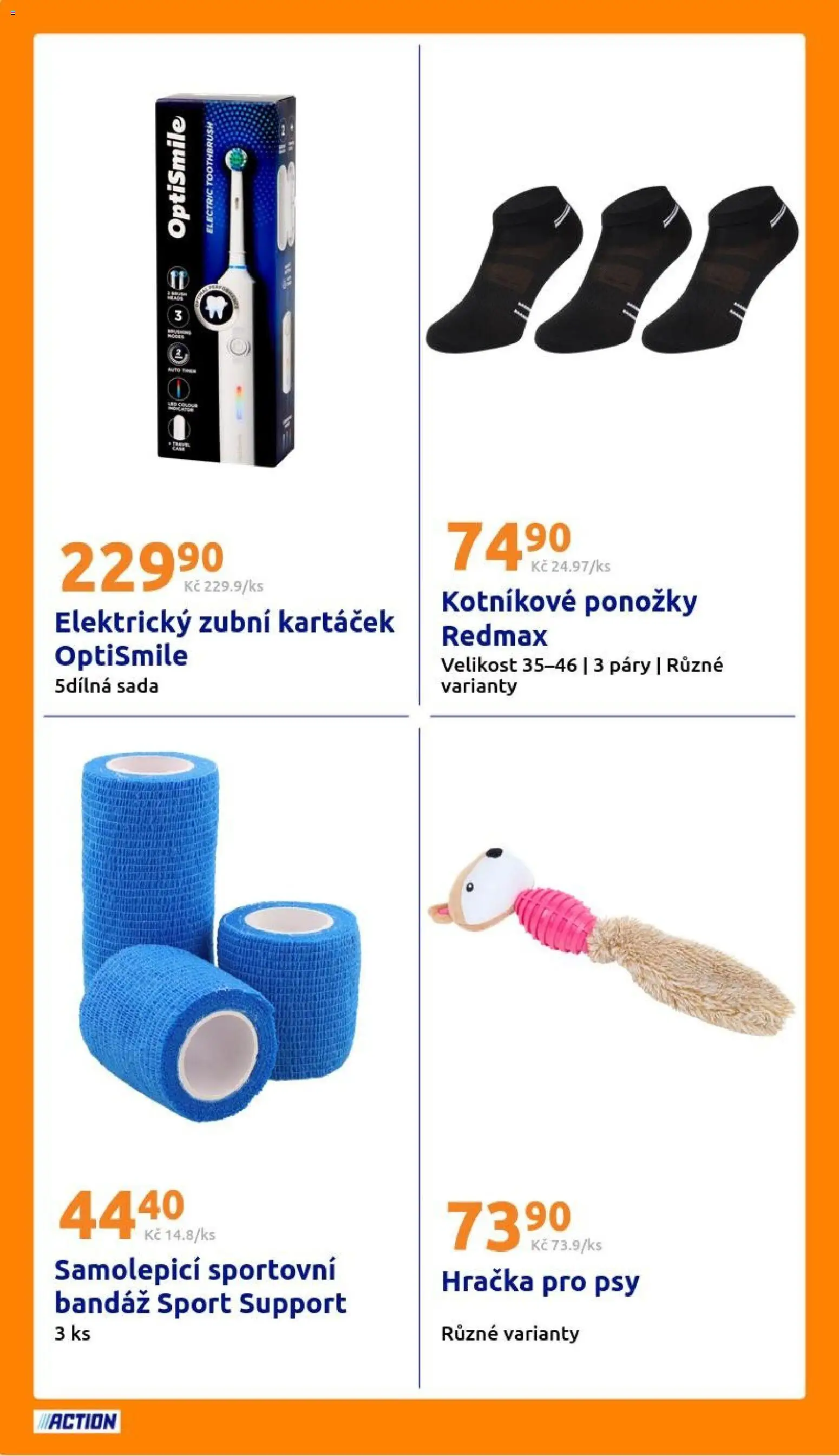 Action leták od 17.06.2026 | Strana: 26 | Produkty: Zubní kartáček, Ponožky, Elektrický zubní kartáček