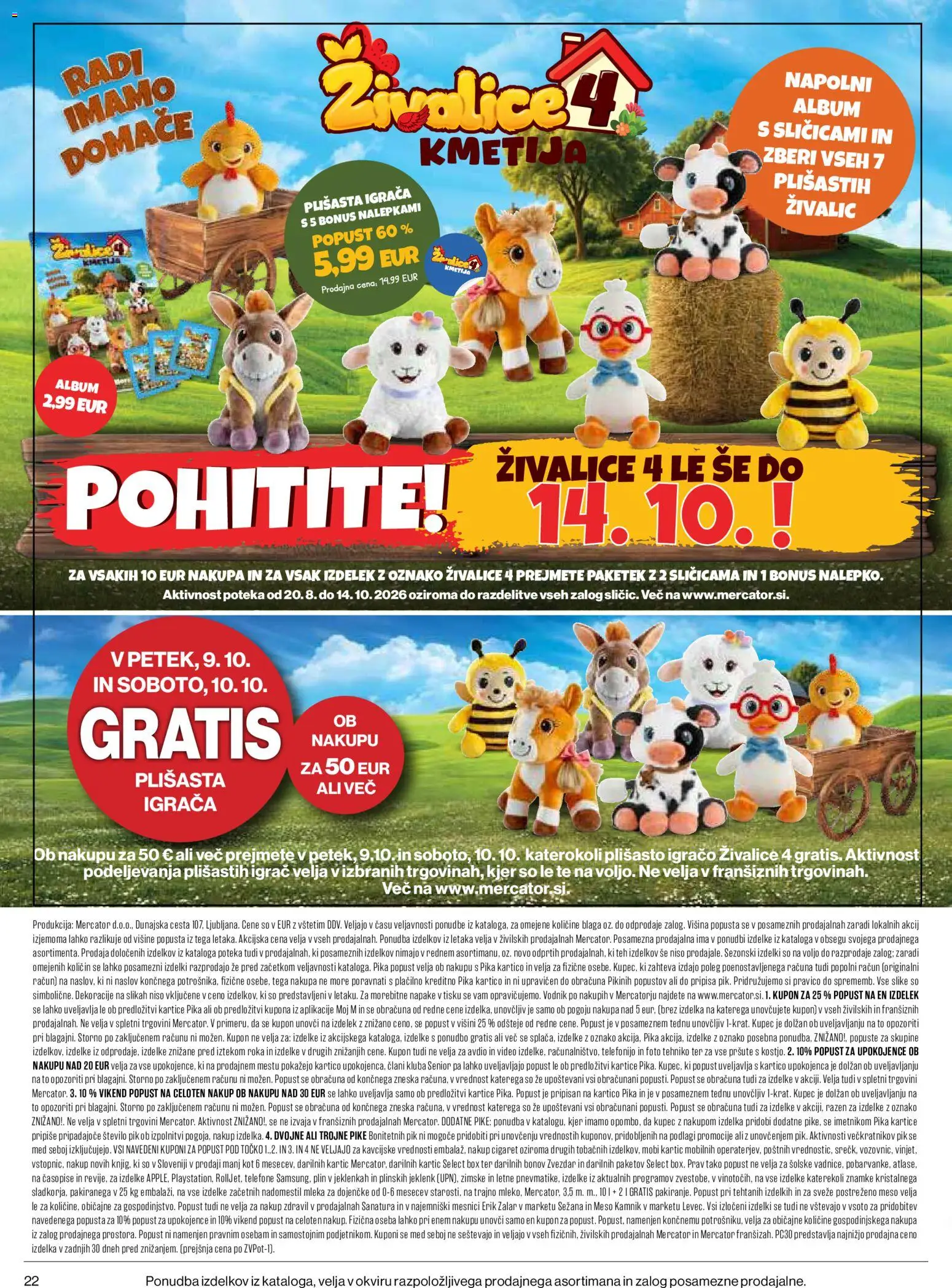Novi Mercator katalog ponudbe – veljaven od 08.10.2026 | Stran: 22 | Izdelki: Med, Video