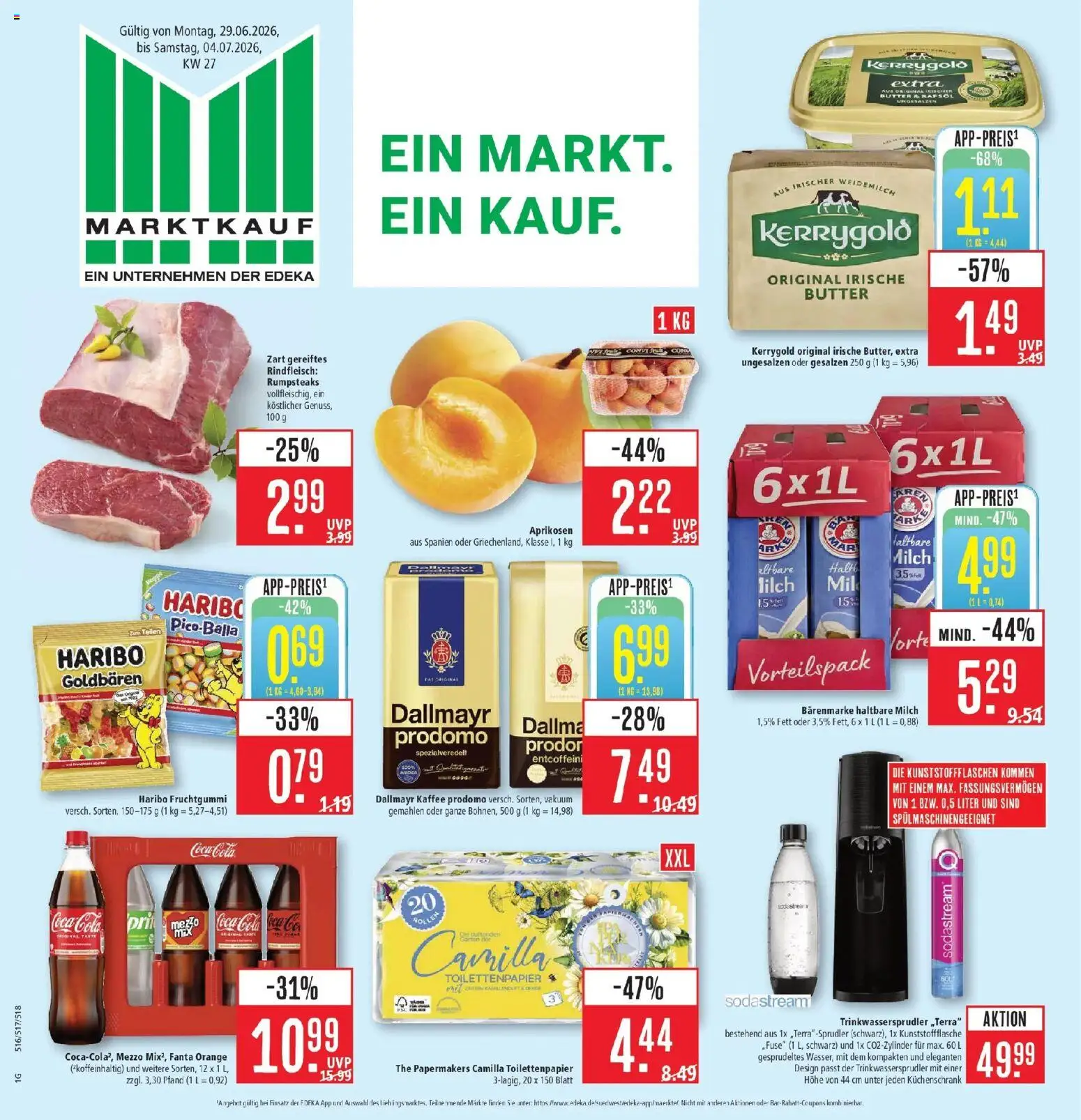 Marktkauf - Marktkauf: Wochenangebote – gültig ab 29.06.2026 | Seite: 1 | Produkte: Fanta, Milch, Butter, Haltbare milch
