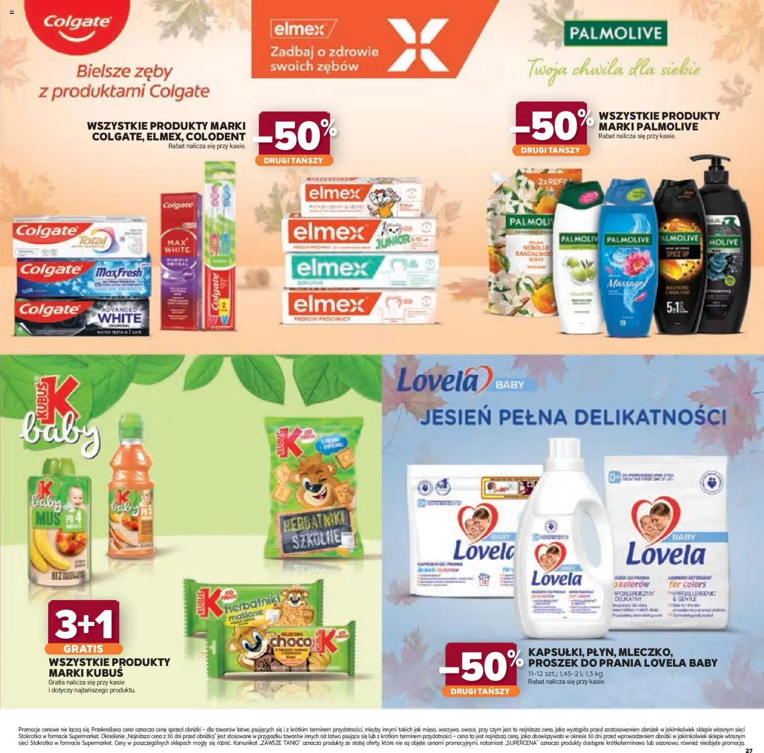 Stokrotka gazetka - Katalog Jesienne Inspiracje od 15.10.2026 | Strona: 27 | Produkty: Proszek, Kubuś, Stokrotka, Proszek do prania