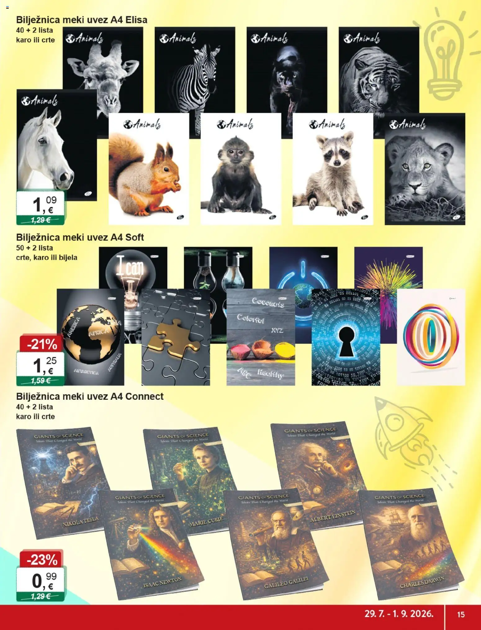 KTC katalog | vrijedi od 29.07.2026 | Stranica: 15 | Proizvodi: Bilježnica