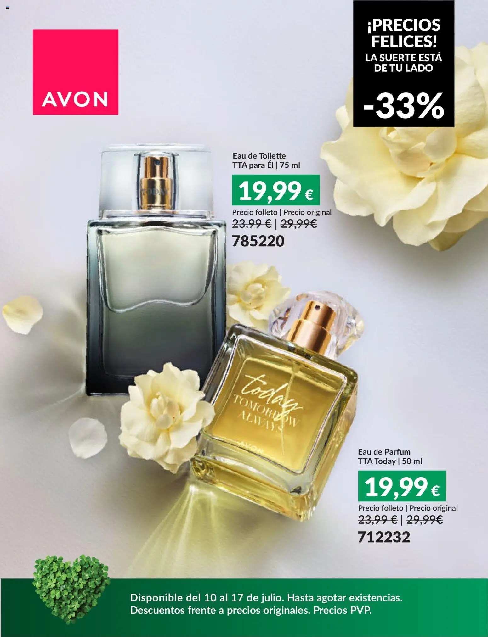 Avon Precios Felices │ válido desde el 10/07/2026 | Página: 4 | Productos: Eau de toilette, Eau de parfum