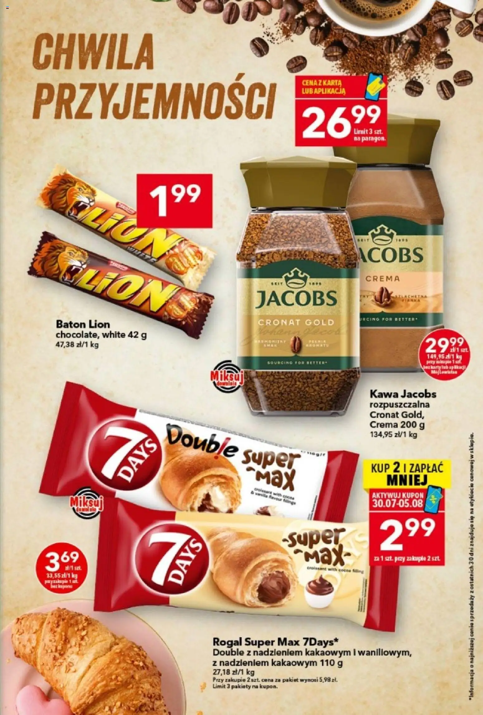 Lewiatan gazetka od 30.07.2026 | Strona: 5 | Produkty: Croissant, Kawa jacobs, Jacobs, Kawa
