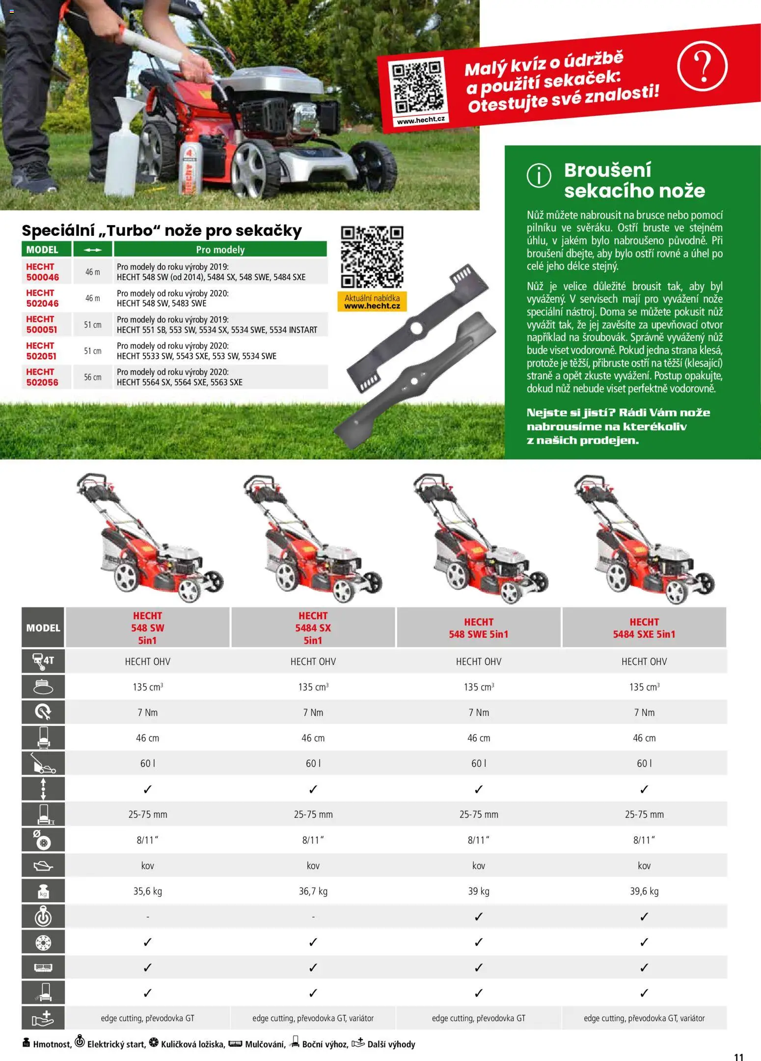 Hecht katalog - Jaro - léto 2026 od 19.02.2026 | Strana: 11 | Produkty: Hecht, Nože, Nůž, Modely