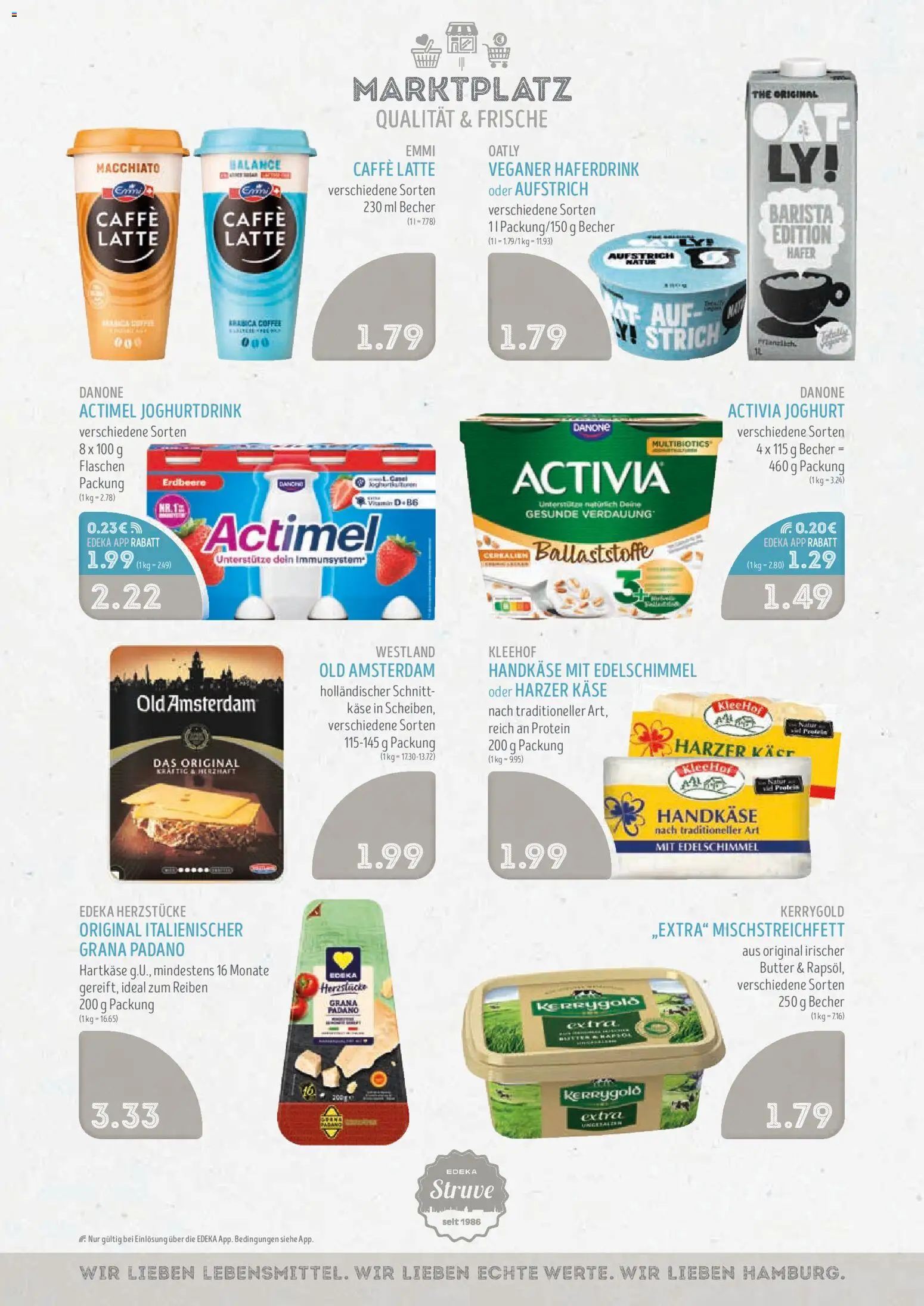 Edeka Struve Prospekt – gültig ab 31.08.2026 | Seite: 6 | Produkte: Grana Padano, Activia, Actimel, Käse