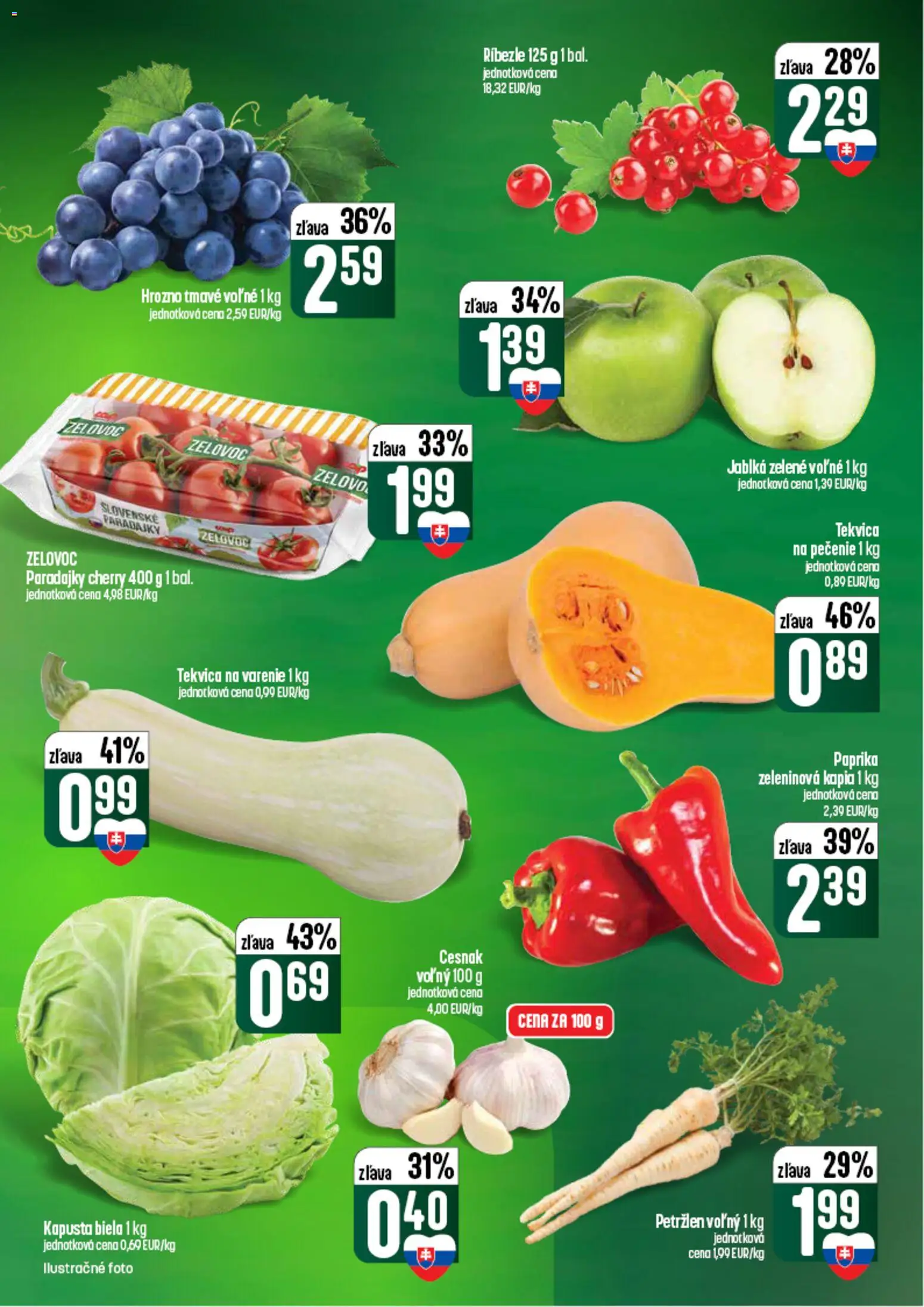 Nové COOP Jednota akcie – leták je platný od 03.09.2026 | Strana: 7 | Produkty: Ríbezle, Kapusta, Kapusta biela, Tekvica