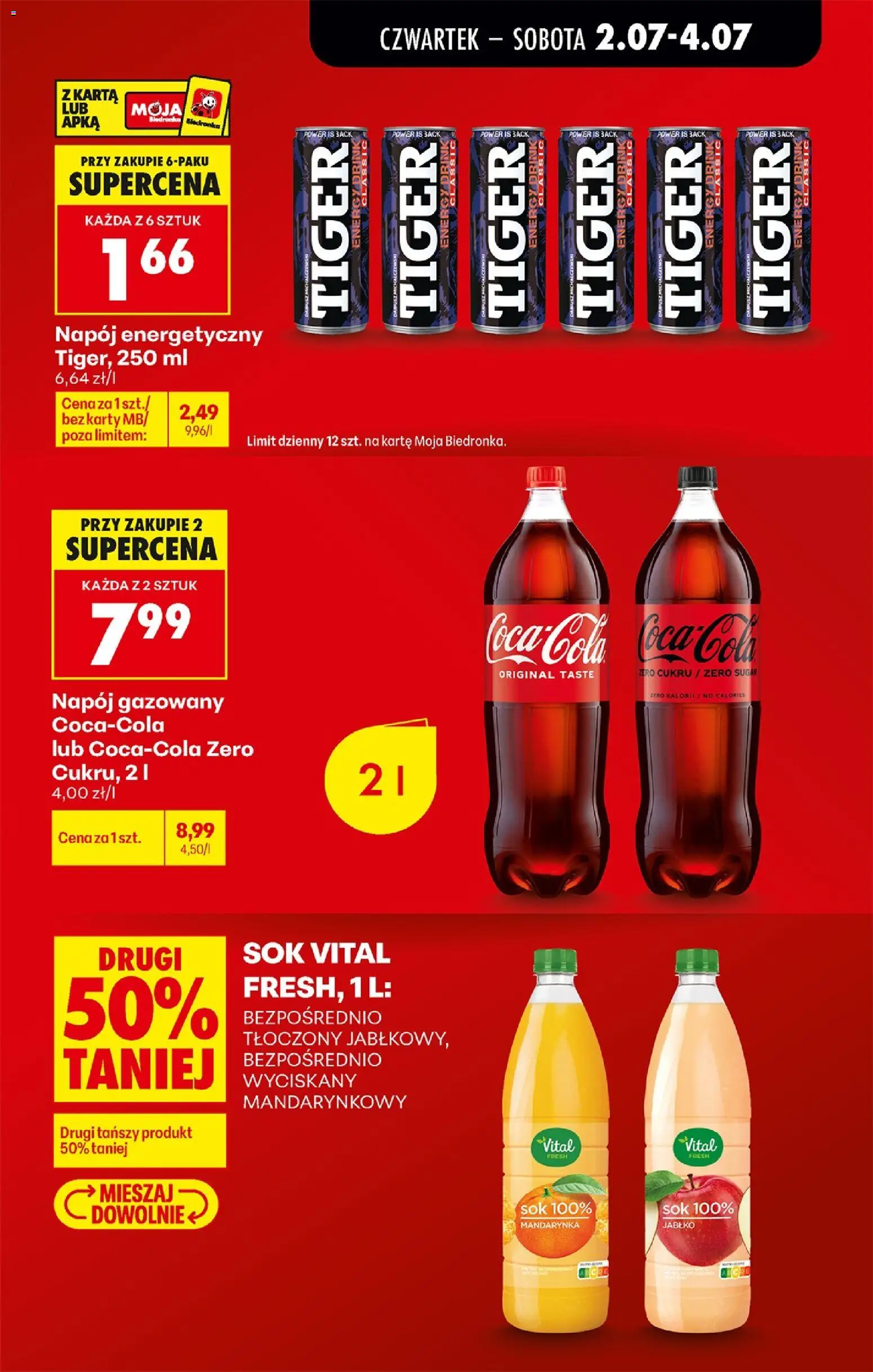 Biedronka gazetka od czwartku od 02.07.2026 | Strona: 9 | Produkty: Karta, Sok