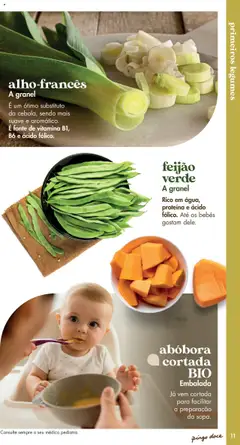 Pré-visualização abóbora cortada BIO, Embalada. Já vem cortada para facilitar a preparação da sopa. válido de 20.05.2025 | Página: 11 | Produtos: Abóbora, Proteina