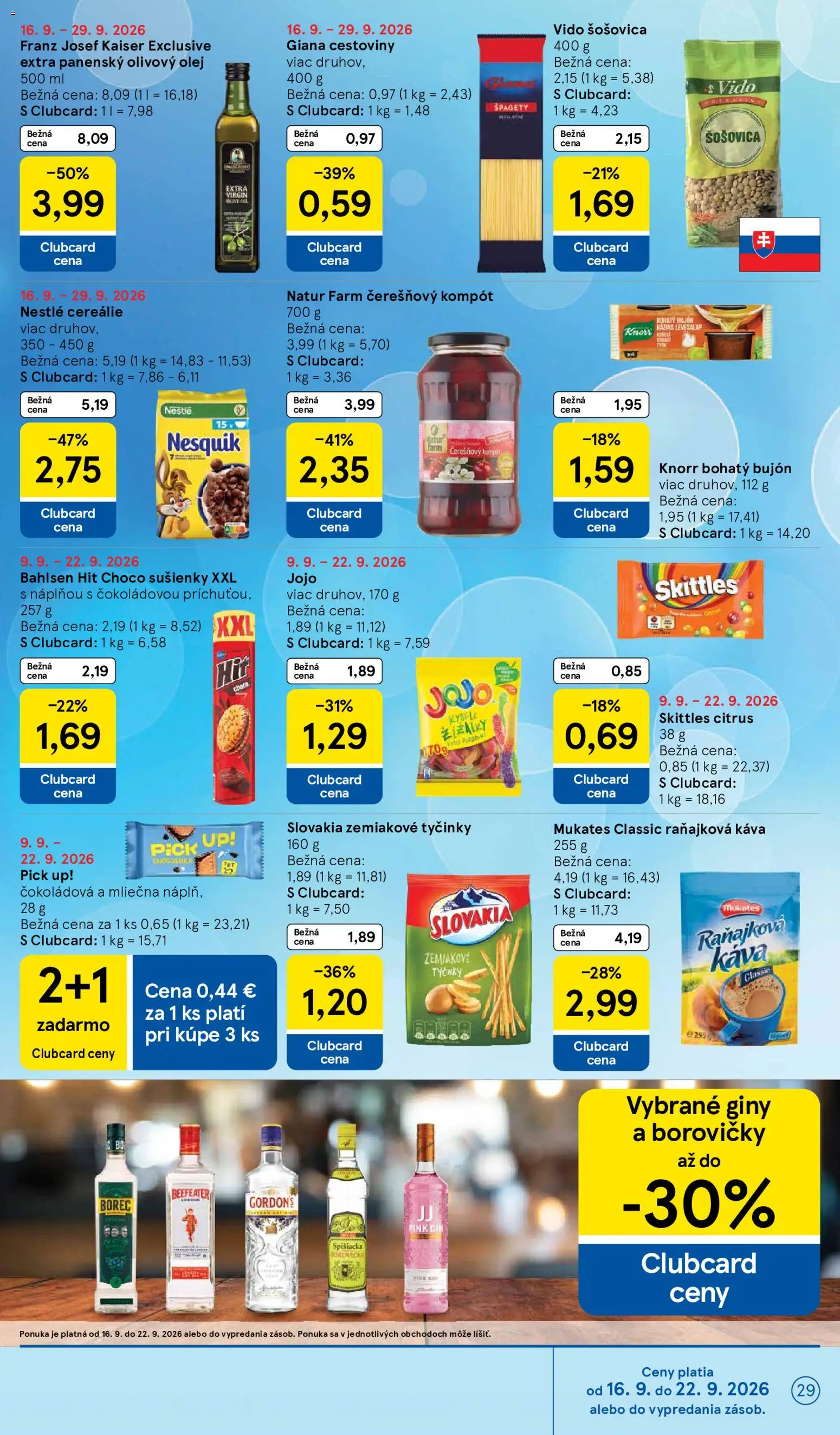 Nové Tesco akcie – leták je platný od 16.09.2026 | Strana: 29
