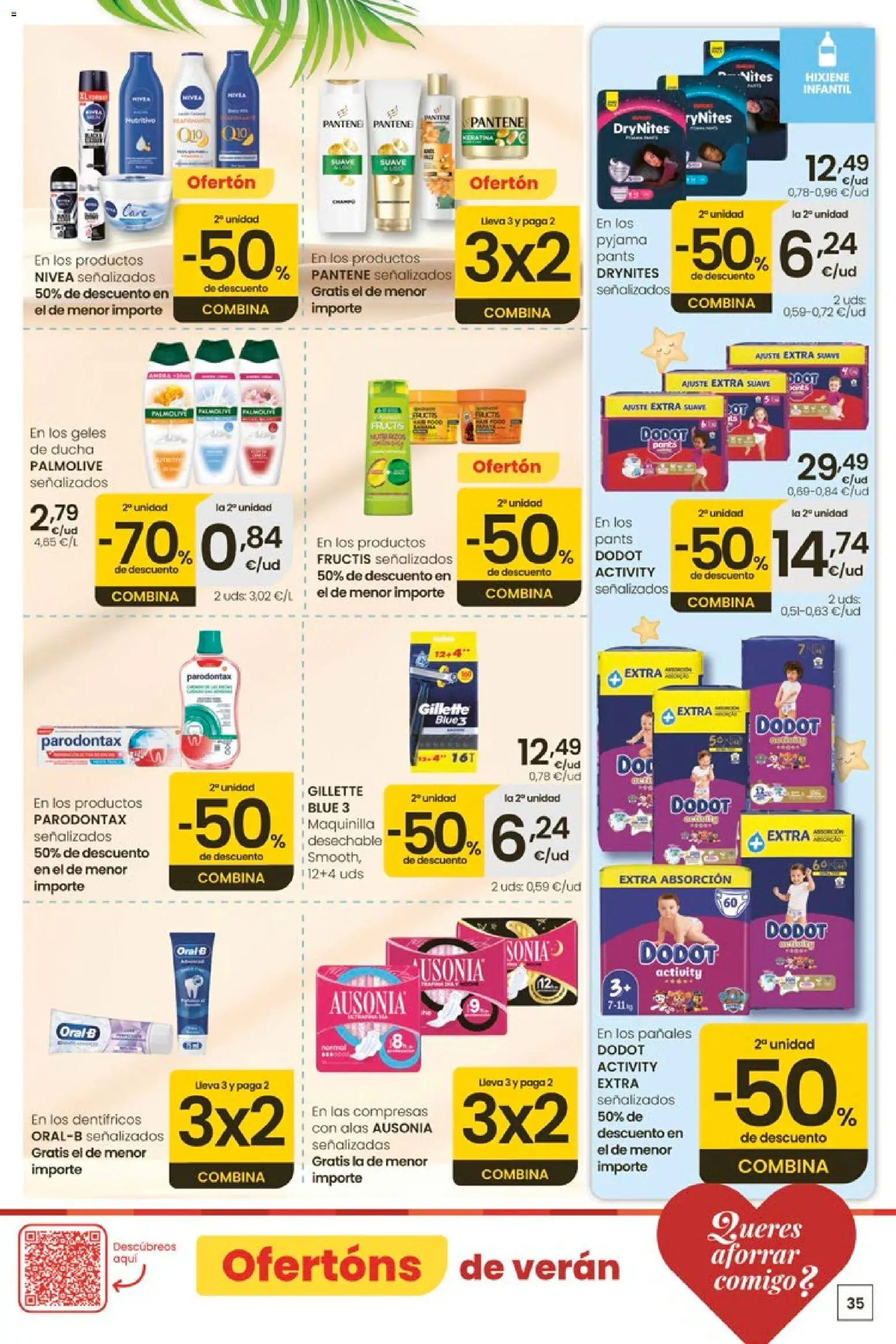 Eroski Ofertóns de verán │ válido desde el 11.06.2026 | Página: 35 | Productos: Γλυφιτζούρι, Ducha