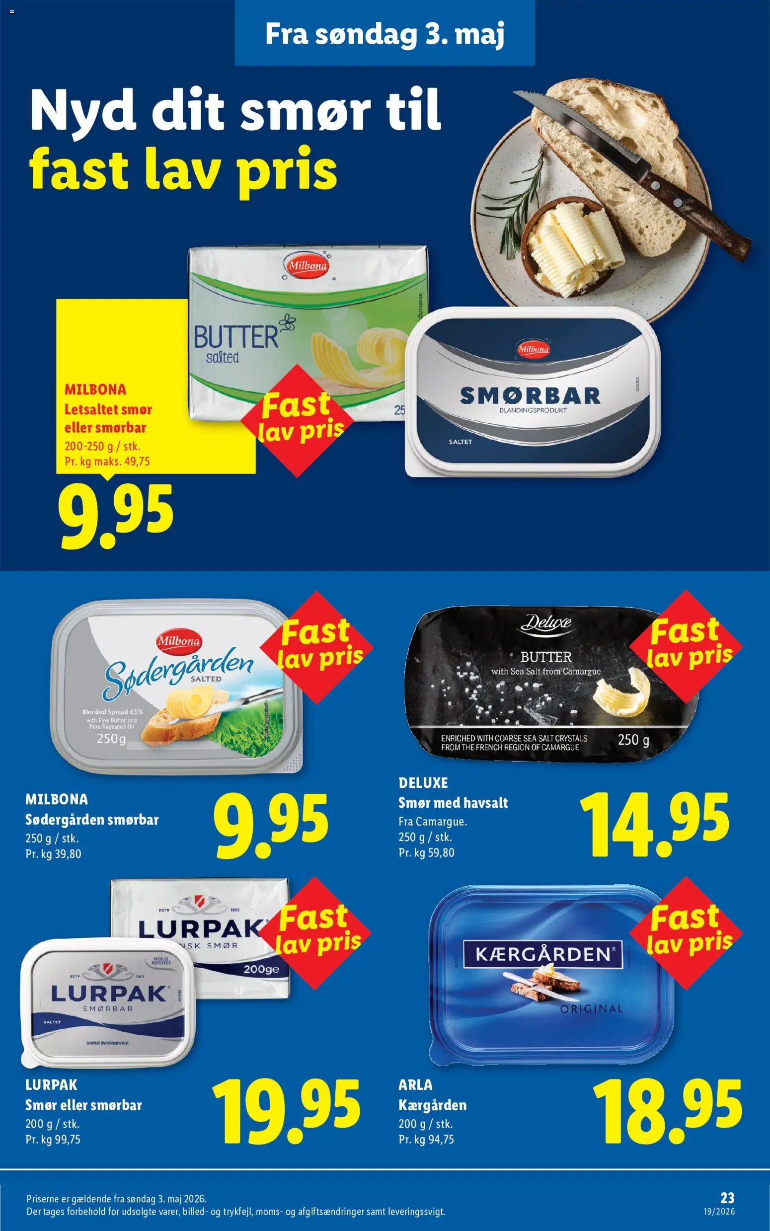 Lidl tilbudsavis – gyldig fra 03/05/2026 | Side: 23 | Produkter: Smør, Salt