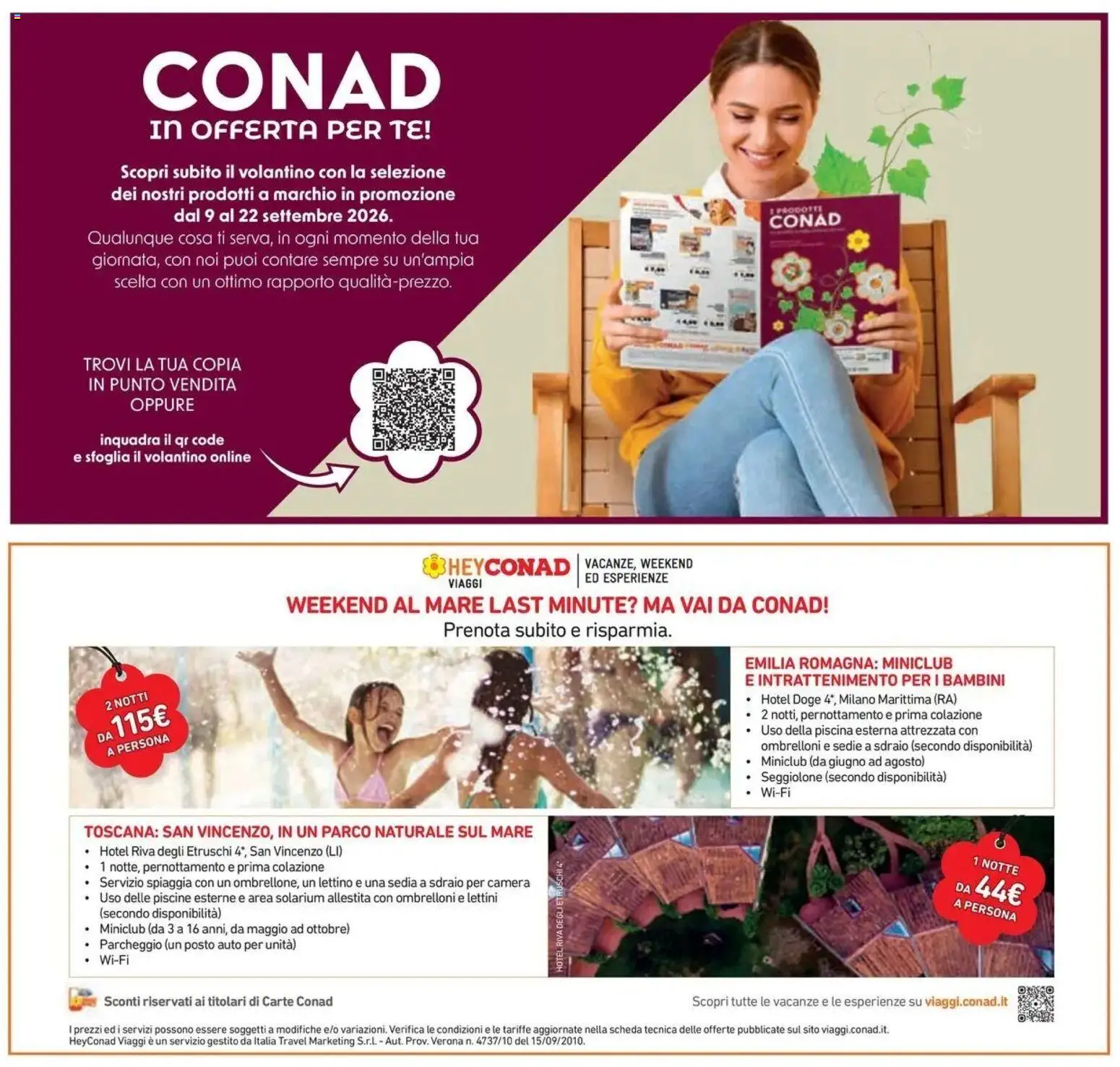 Volantino Conad dal 09/09/2026 > Anteprima | Pagina: 41 | Prodotti: Sdraio, Piscina, Lettino, Sedia a sdraio