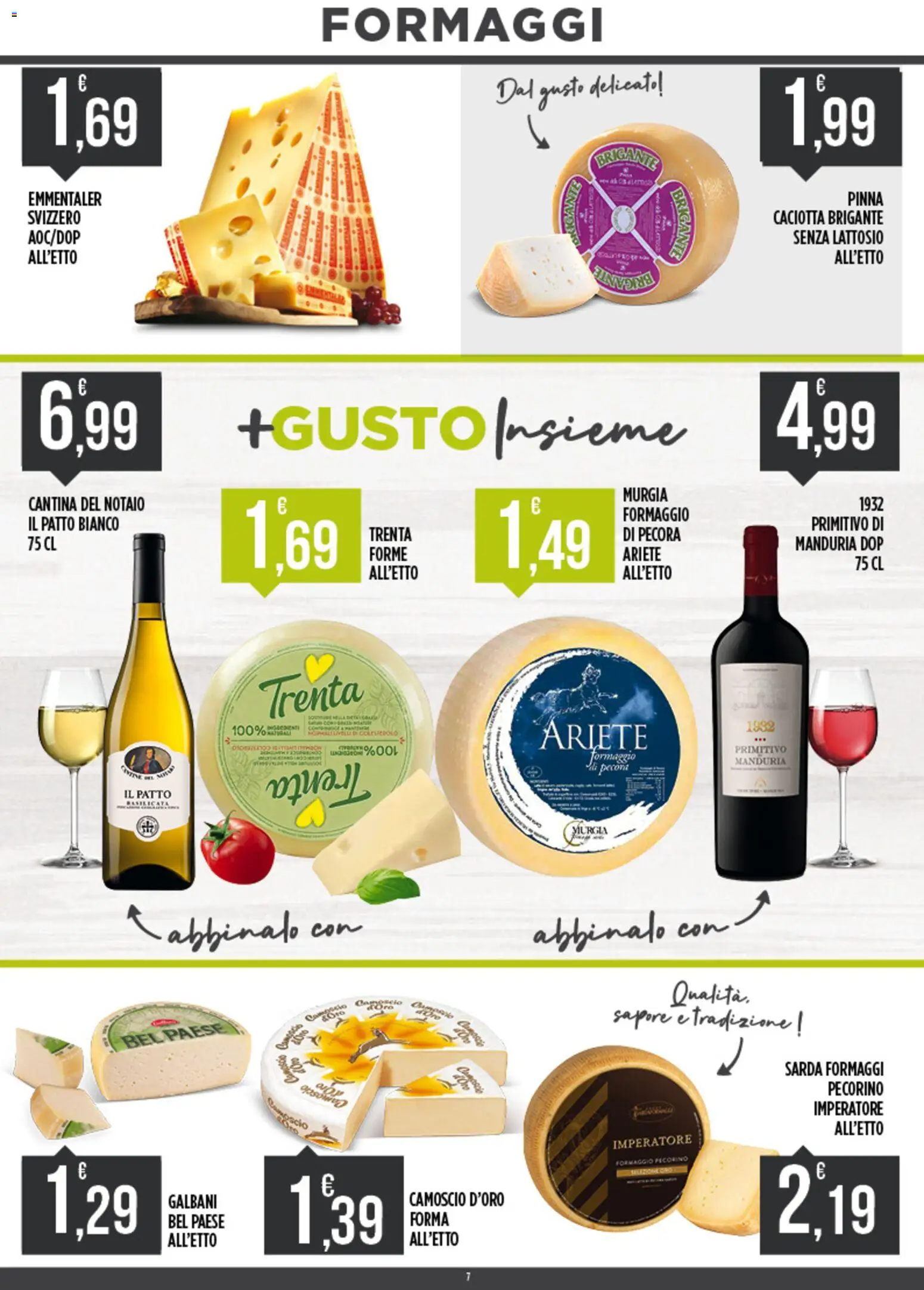 Volantino Euroesse del 01.06.2026 | Pagina: 7 | Prodotti: Formaggio, Pecorino