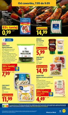 Pogląd oferty "MORLINY Kiełbasa śląska, duża paczka, 100 g, 1 kg = 9,90, Limit: 4 kg na paragon." - ważna od 07.05.2026 | Strona: 69