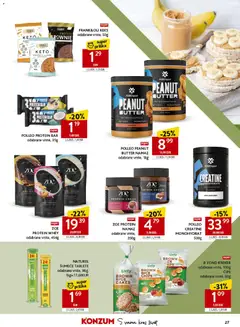 Konzum HR akciós újság - amely érvényes a következő dátumtól: 03.06.2026 | Oldal: 27 | Termékek: Protein bar, Kréker, Vitamin c, Brownie