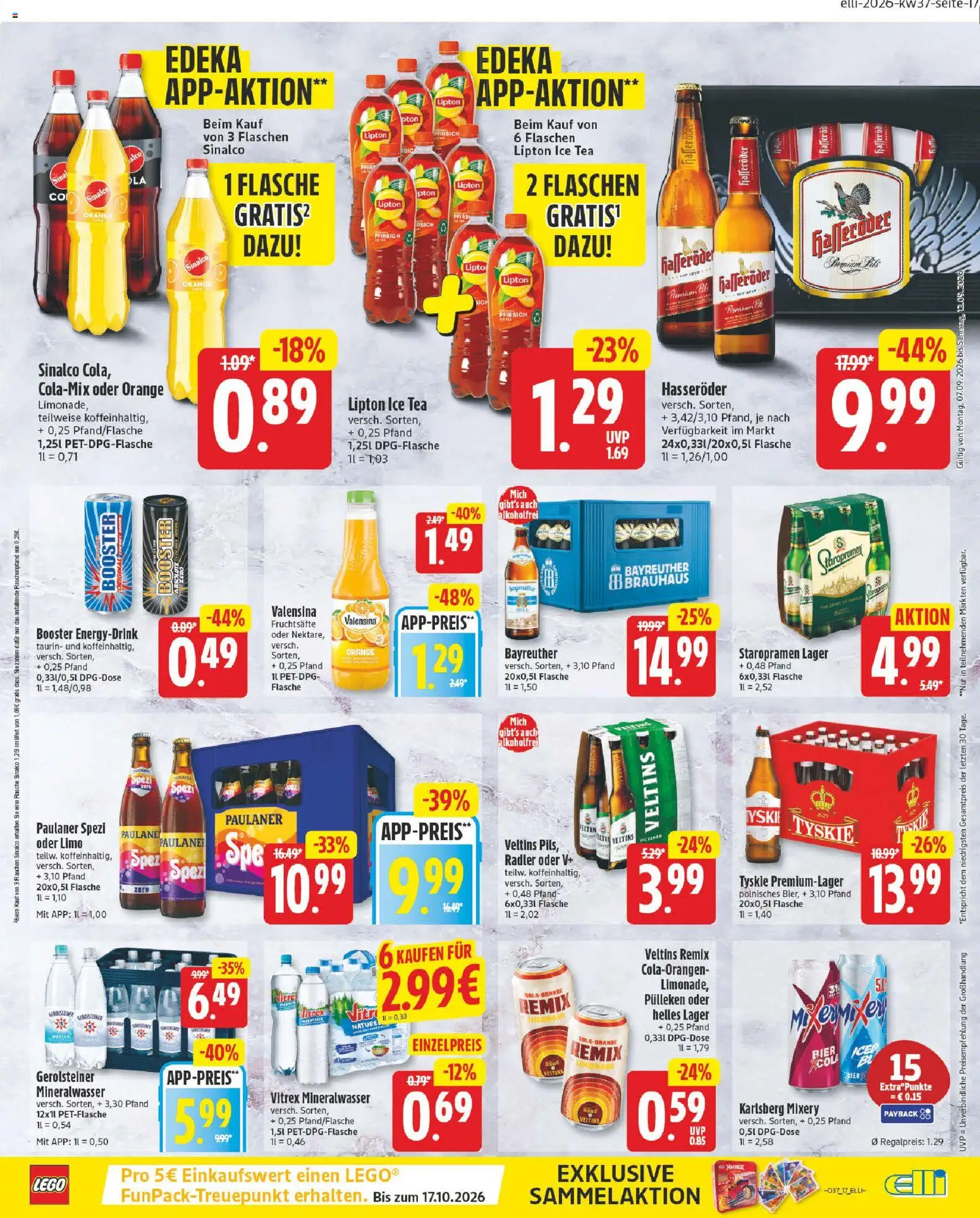 Elli Markt Prospekt – gültig ab 07.09.2026 | Seite: 17 | Produkte: Tyskie, Paulaner spezi, Pils, Mixery