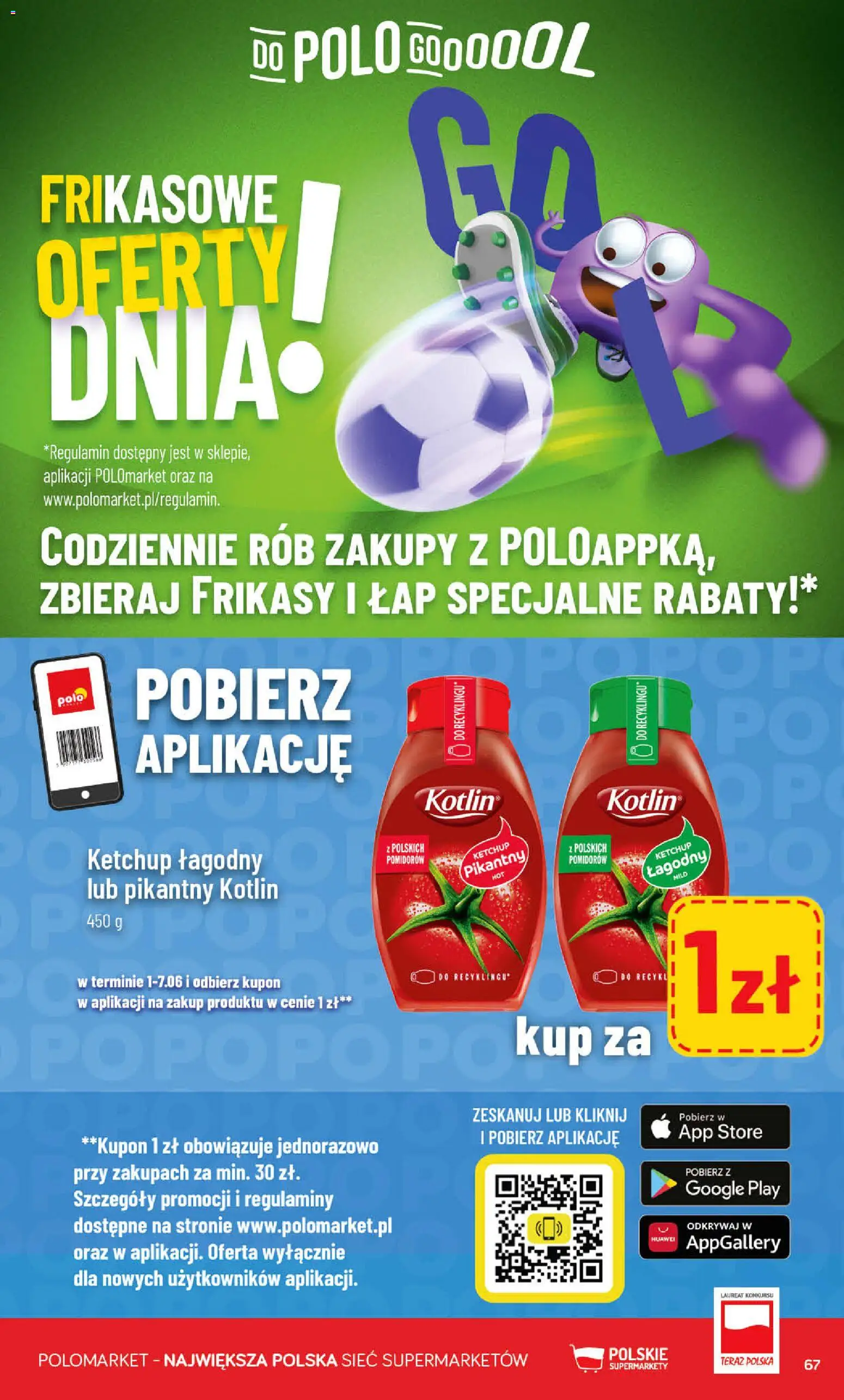 POLOmarket gazetka od 01.07.2026 | Strona: 67 | Produkty: Ketchup