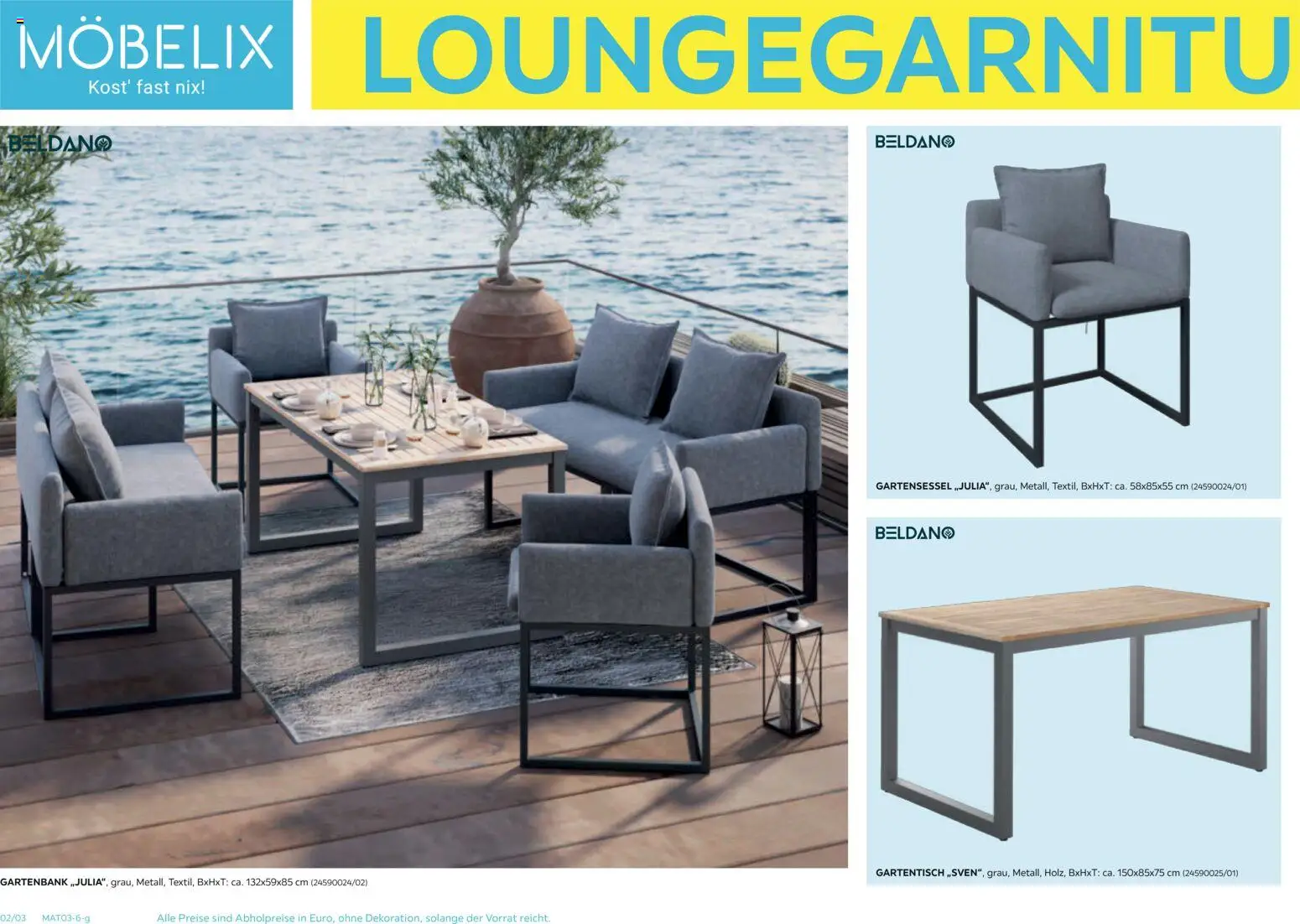 Möbelix Gartenmöbel gültig ab 16.03.2026 | Seite: 2
