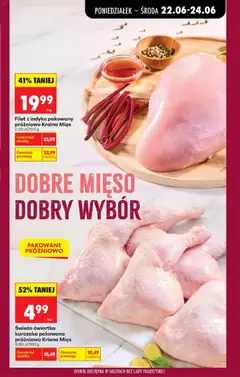 Pogląd oferty "Filet z indyka pakowany próżniowo Kraina Mięs, Filet z indyka pakowany próżniowo Kraina Mięs" - ważna od 22.06.2026 | Strona: 39 | Produkty: Mięso, Kraina mięs