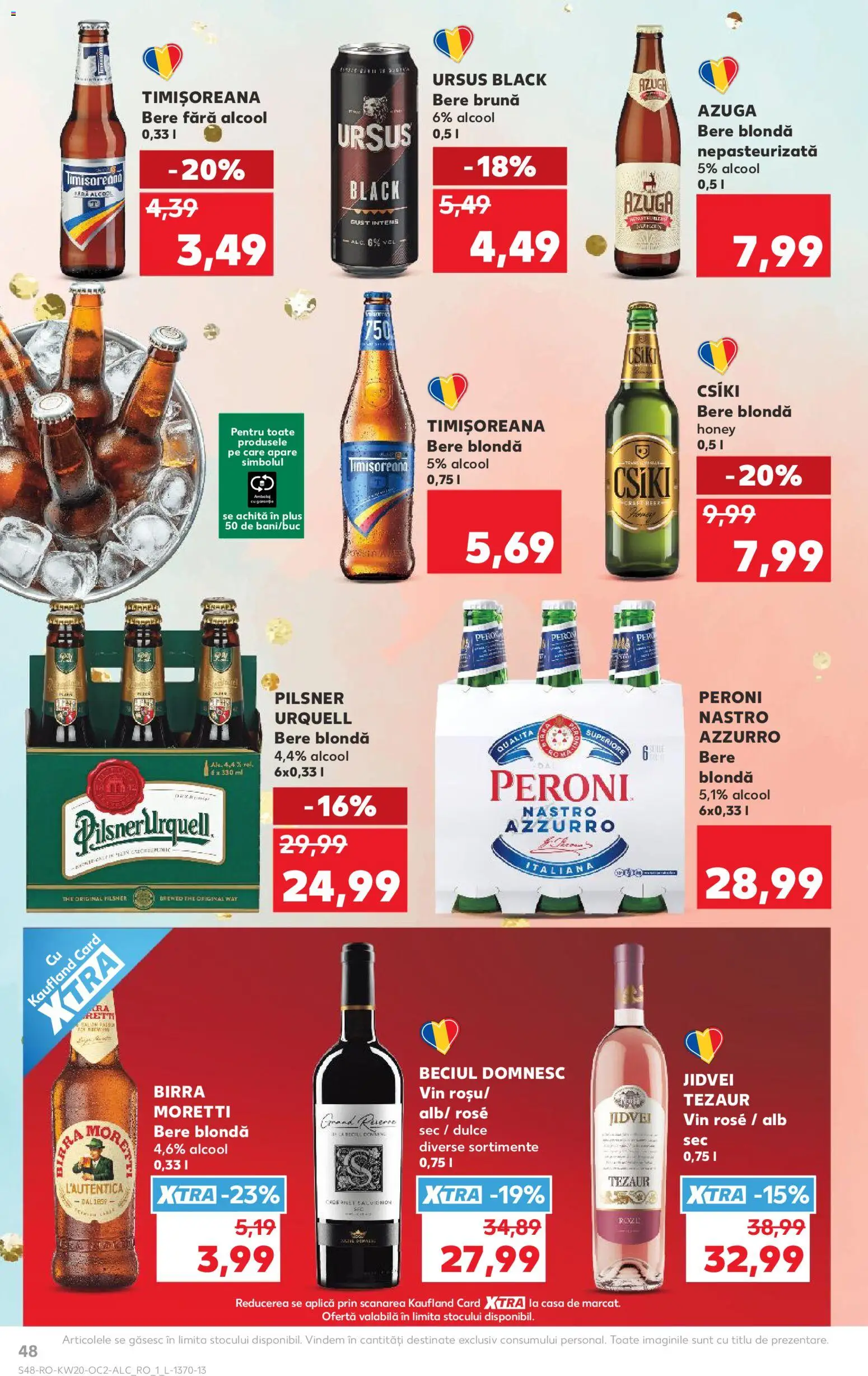 Noul catalog Kaufland – valabil de la 13.05.2026 | Pagină: 48 | Produse: Vin, Bere