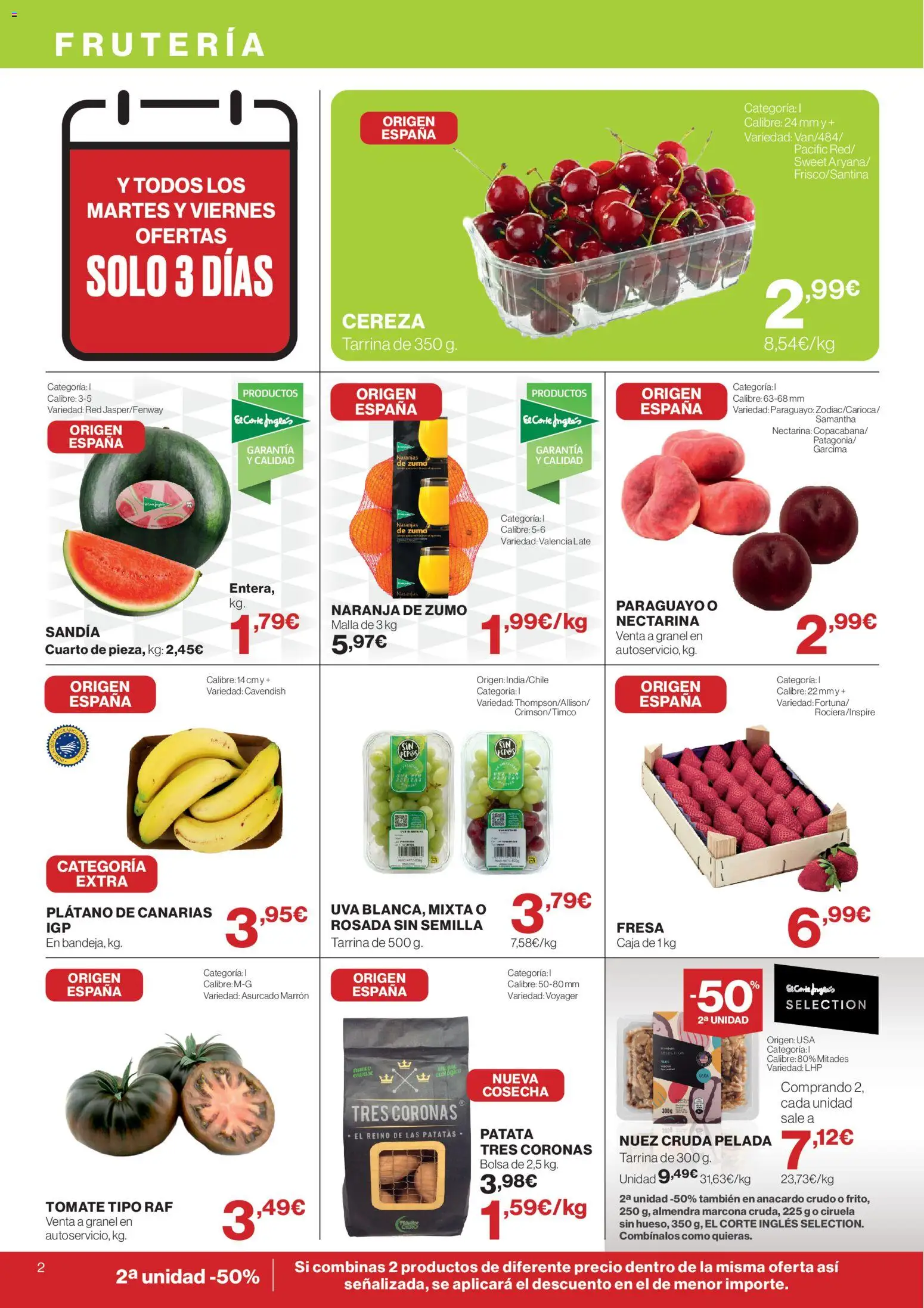 El Corte Inglés ofertas │ válido desde el 21.05.2026 | Página: 2 | Productos: Ροζ πιπέρι, Bolsa, Sandía, Caja