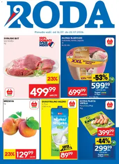 Roda katalog - pregled Roda kataloga - važi od 16.07.2026