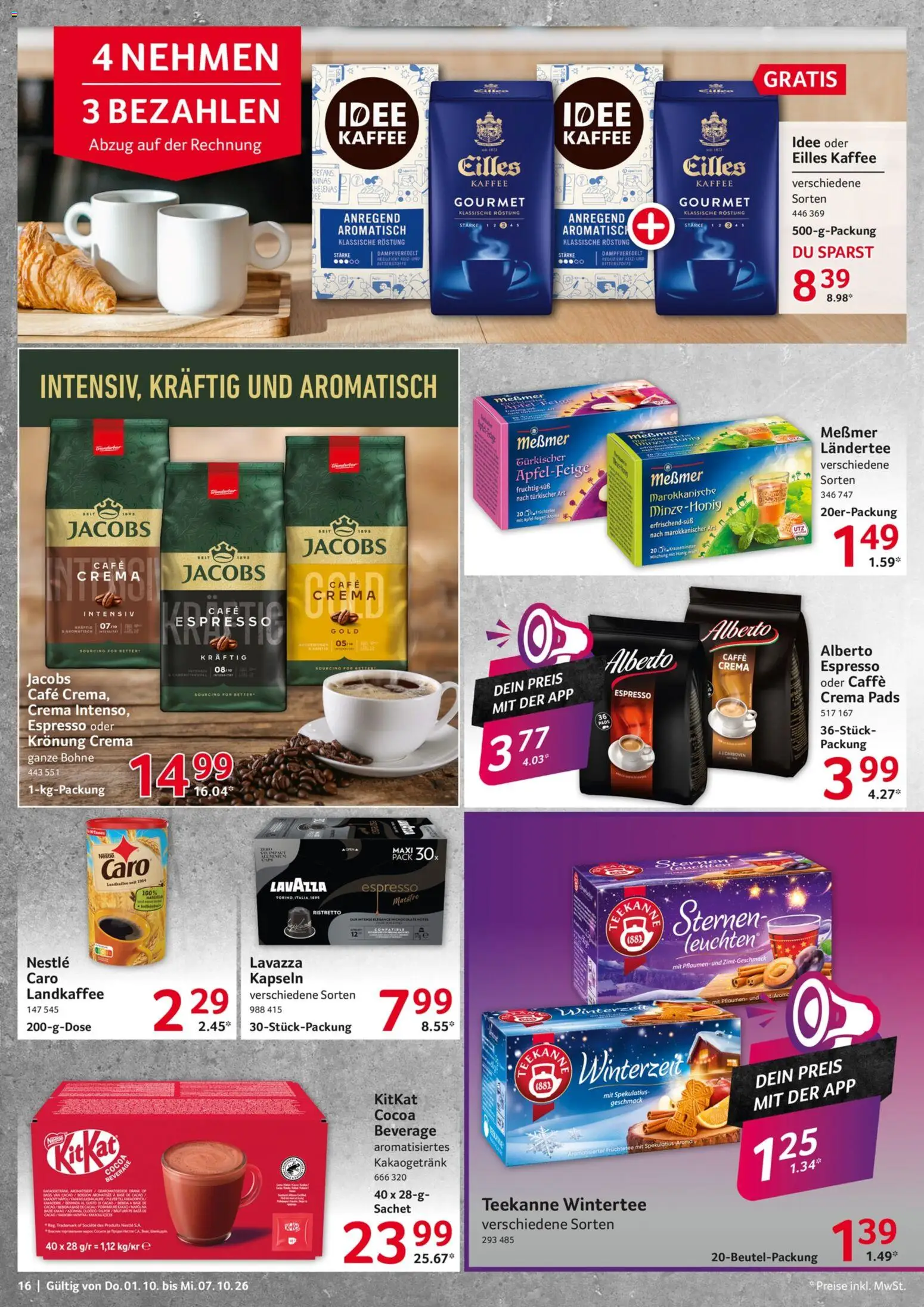 Selgros Prospekt – gültig ab 01.10.2026 | Seite: 16 | Produkte: Lavazza, Pflaumen, Kaffee, Messmer