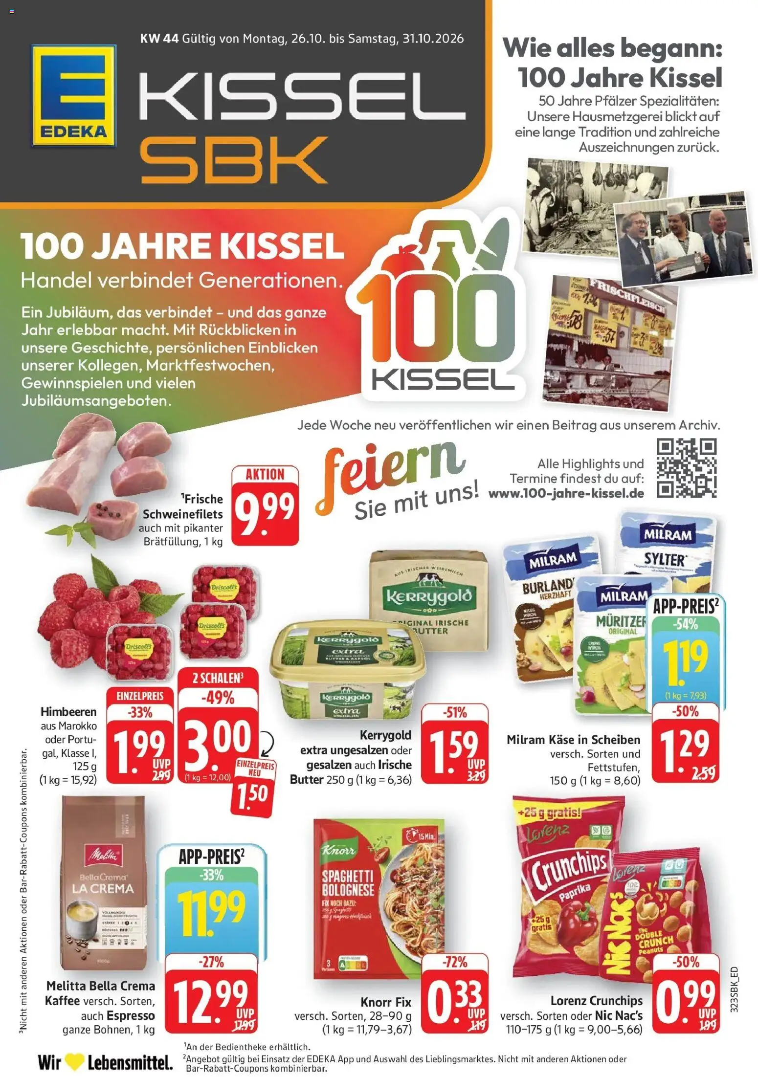 Edeka Prospekt Bad Bergzabern (ab 26.10.2026) » Angebote Online | Seite: 9 | Produkte: Kaffee, Spezialitäten, Knorr, Milram