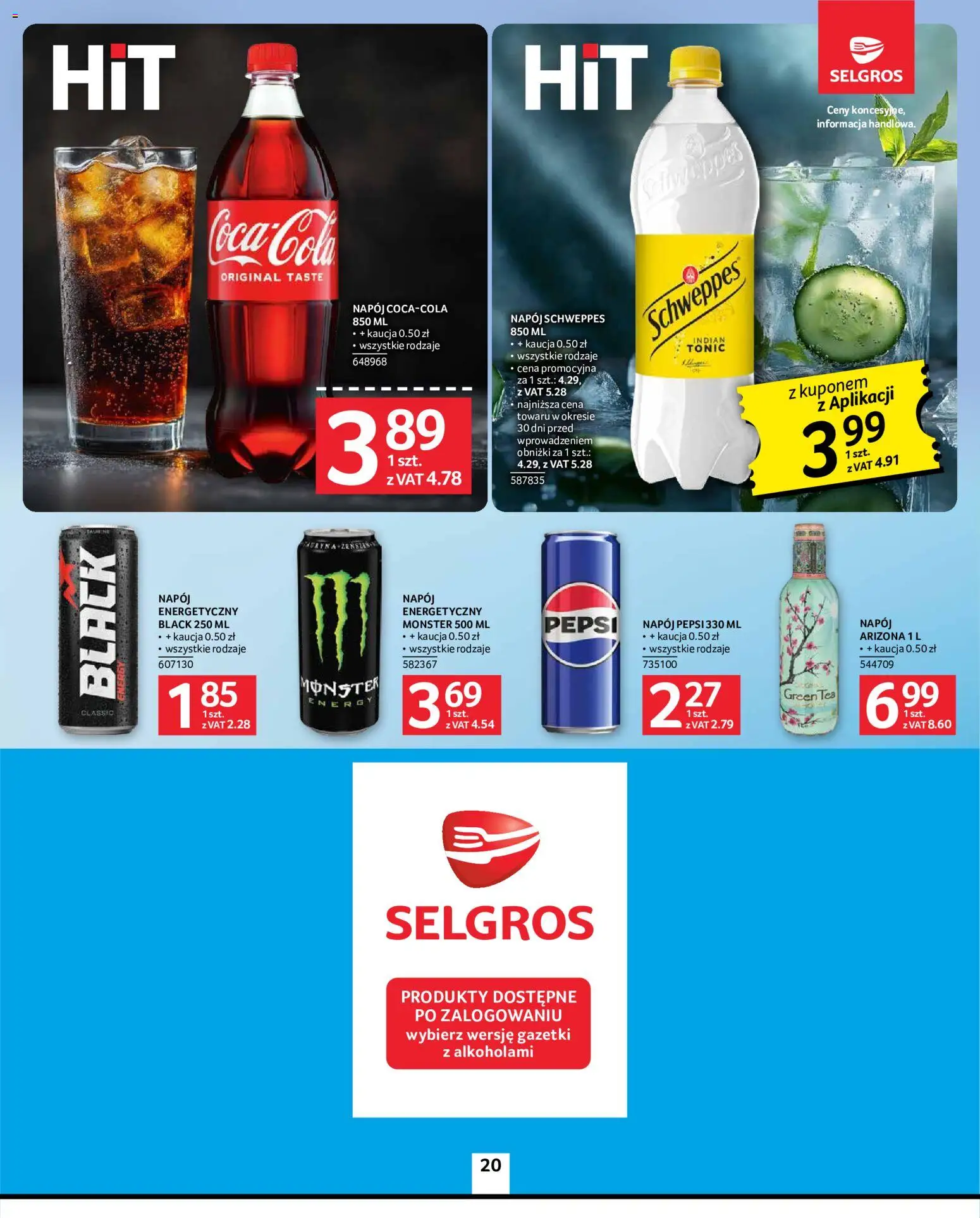 Selgros cash&carry gazetka od 18.06.2026 | Strona: 20 | Produkty: Pepsi