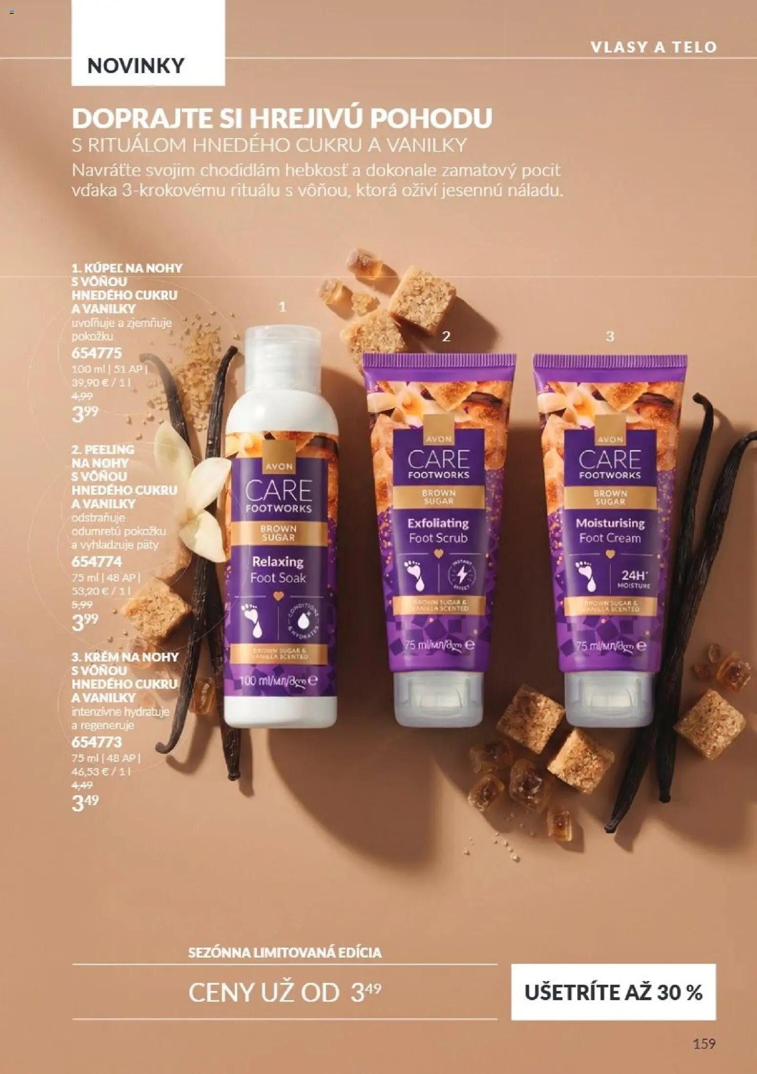 Nové Avon akcie – leták je platný od 01.10.2026 | Strana: 159 | Produkty: Peeling, Krém
