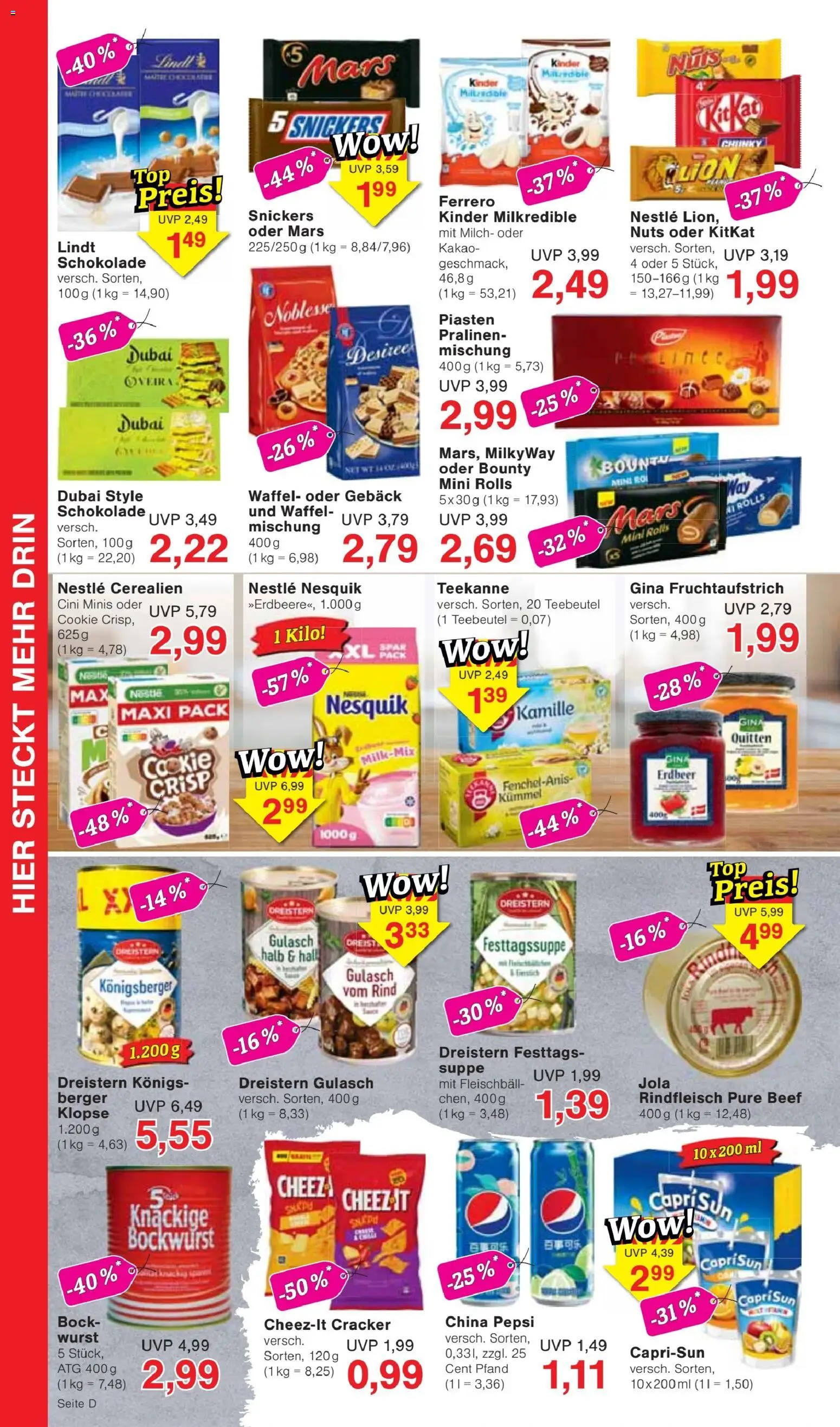 Jawoll Prospekt – gültig ab 02.11.2026 | Seite: 8 | Produkte: Nesquik, Wurst, Pepsi, Rindfleisch