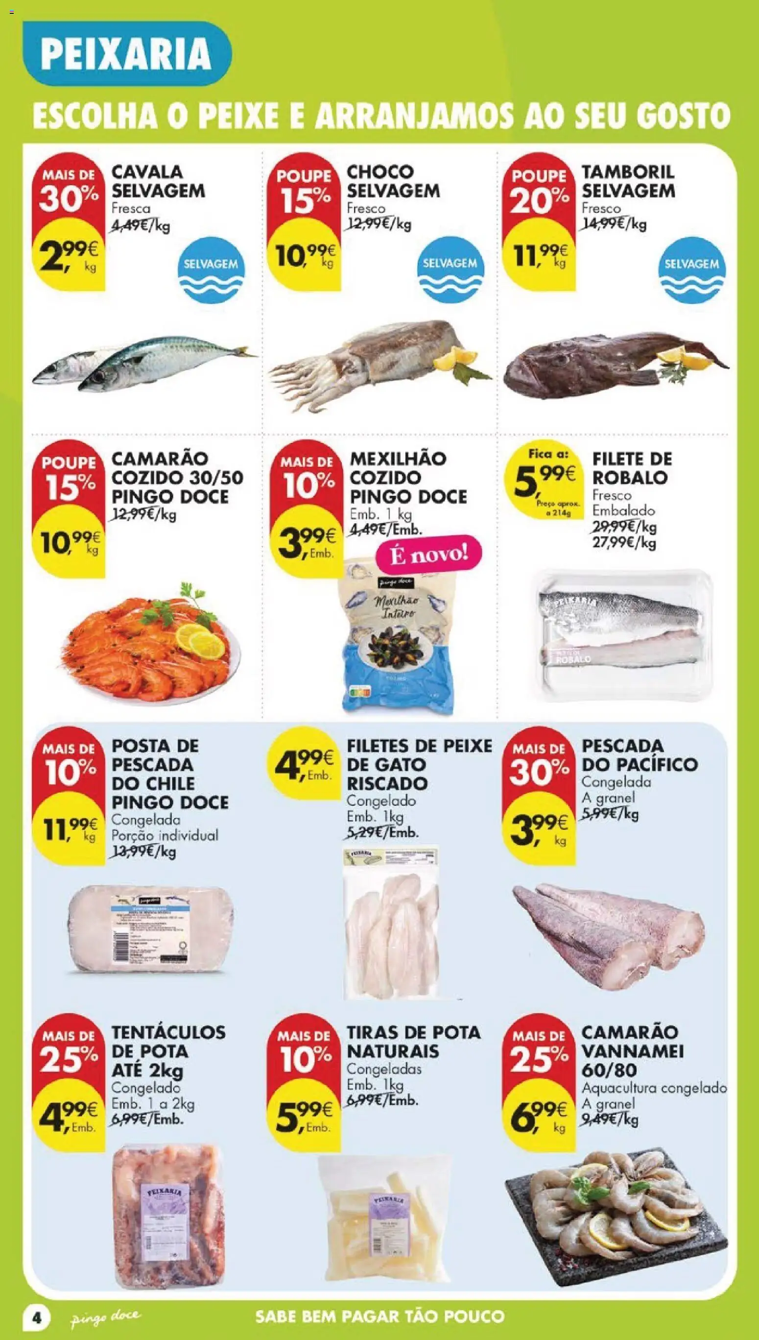 Pingo Doce folheto │ válido de 07/07/2026 | Página: 6 | Produtos: Pescada, Camarão, Tamboril, Peixe
