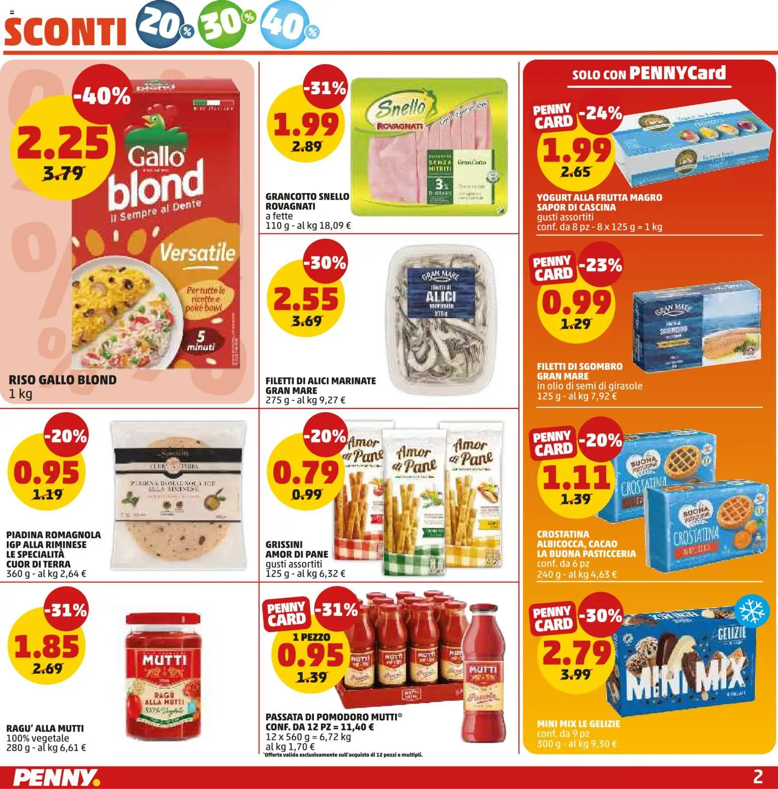Volantino PENNY del 18.06.2026 | Pagina: 2 | Prodotti: Pane, Frutta, Piadina, Alici
