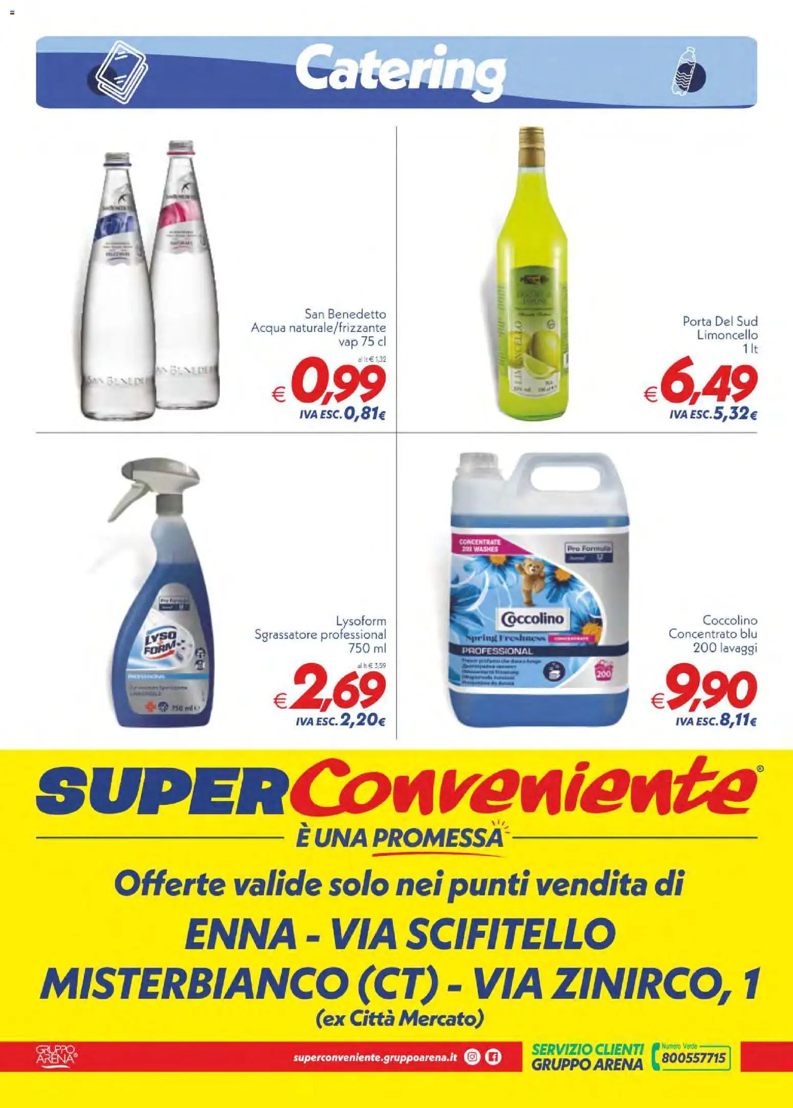 Volantino SuperConveniente del 29.05.2026 | Pagina: 4 | Prodotti: Sgrassatore, Acqua, Limoncello
