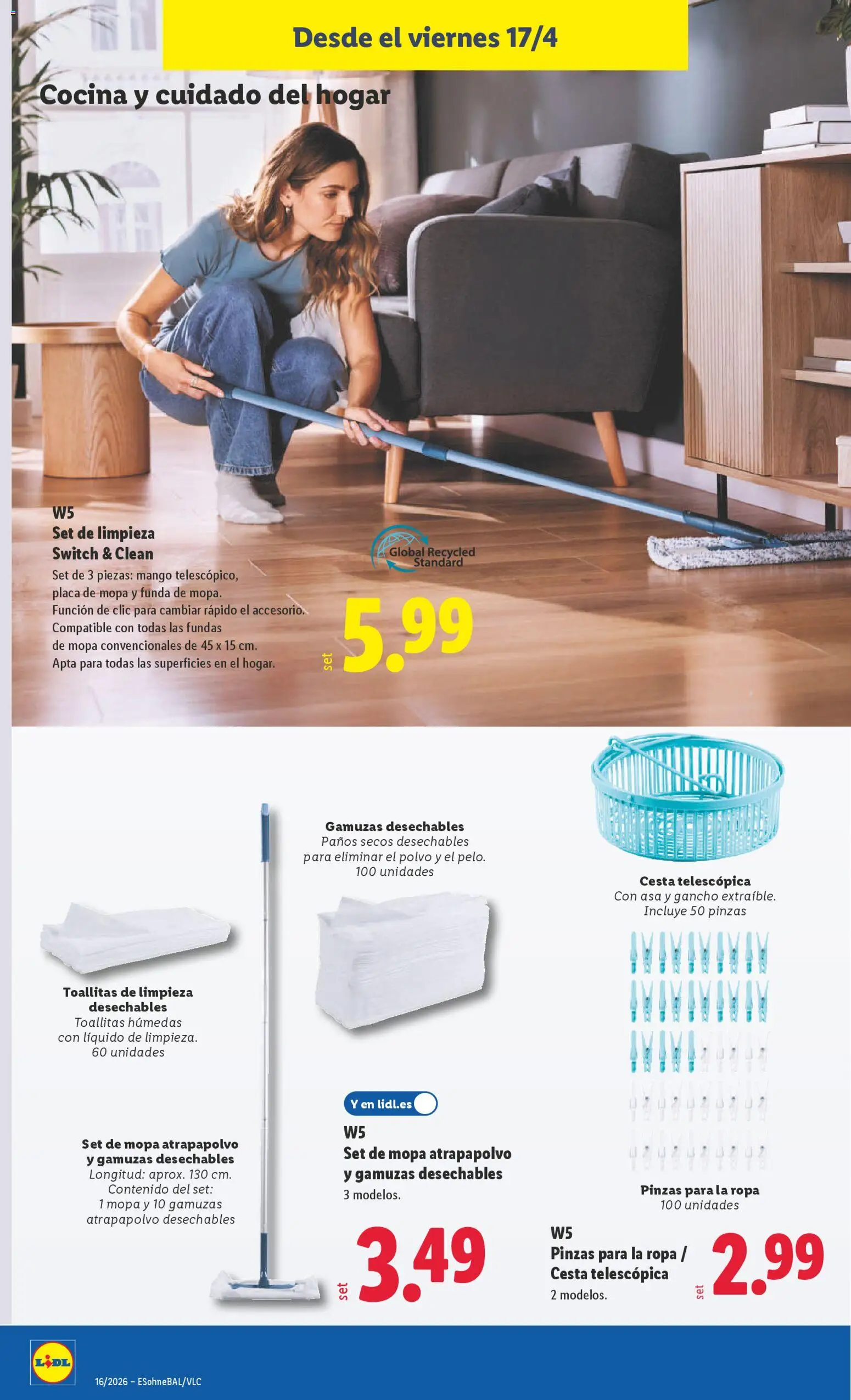 Lidl folleto de bazar │ válido desde el 13.04.2026 | Página: 20 | Productos: Polvo, Funda, Cocina, Ρούτερ