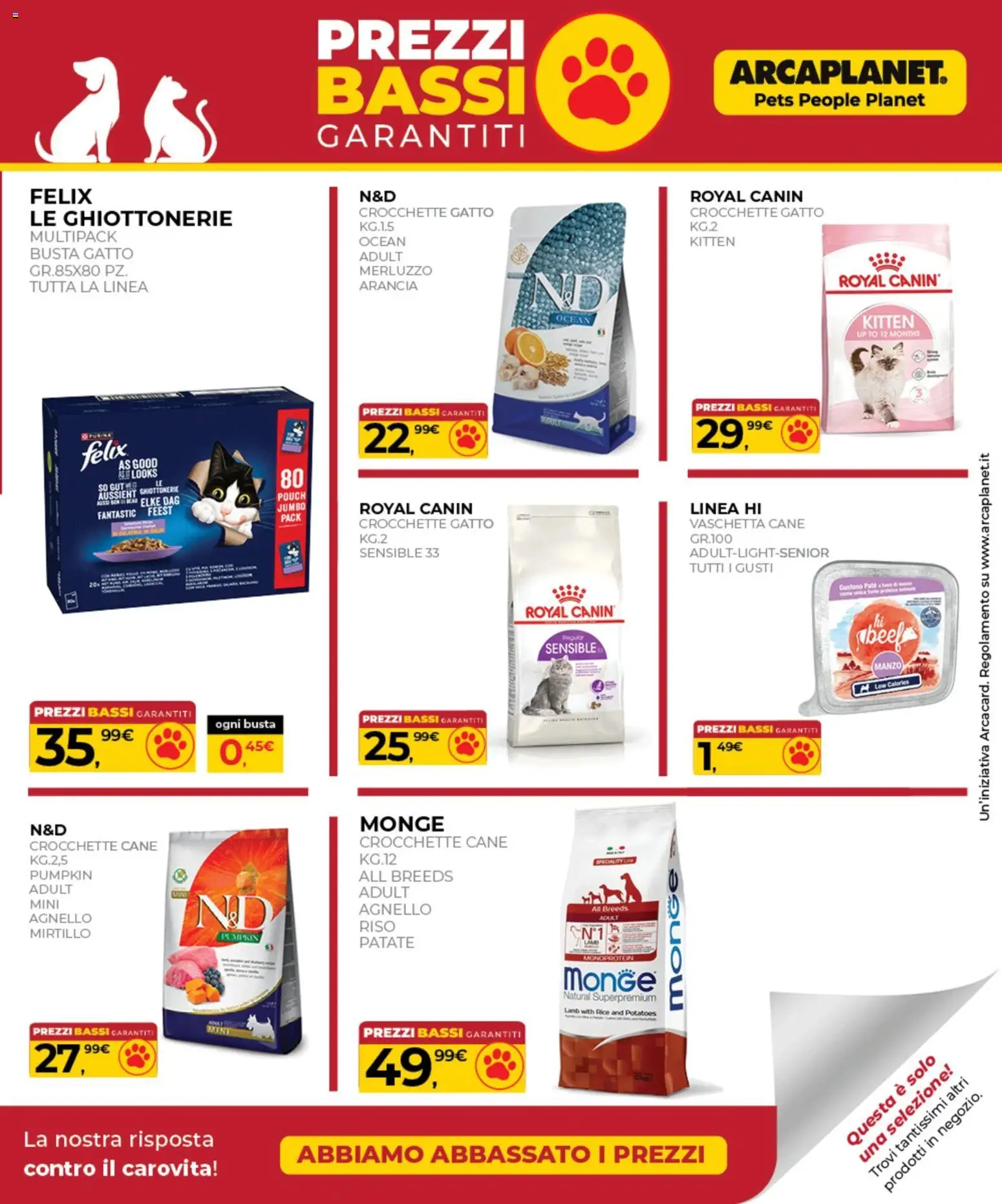 Volantino Arcaplanet del 28.05.2026 | Pagina: 39 | Prodotti: Merluzzo, Patate, Crocchette, Crocchette gatto